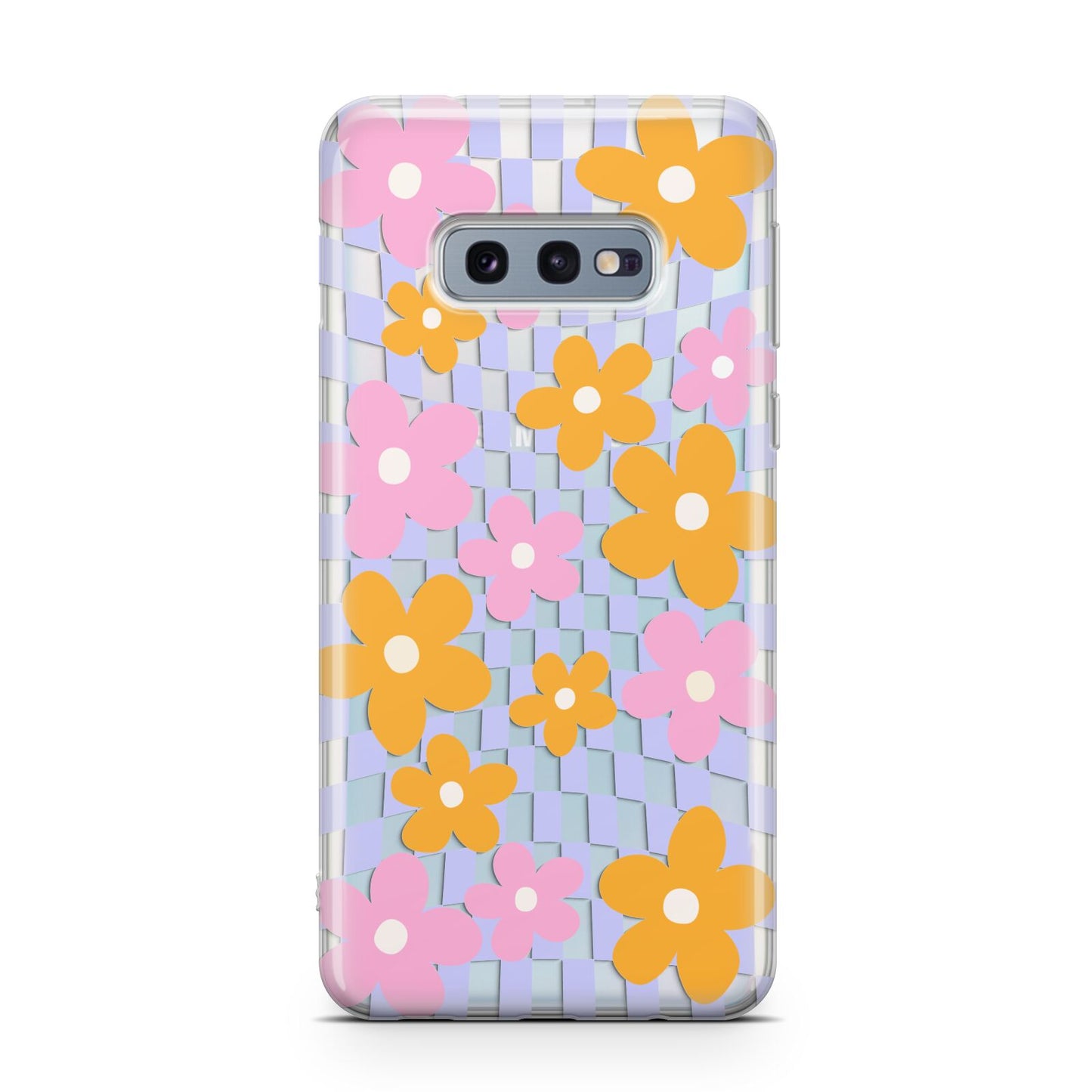 Retro Check Floral Samsung Galaxy S10E Case