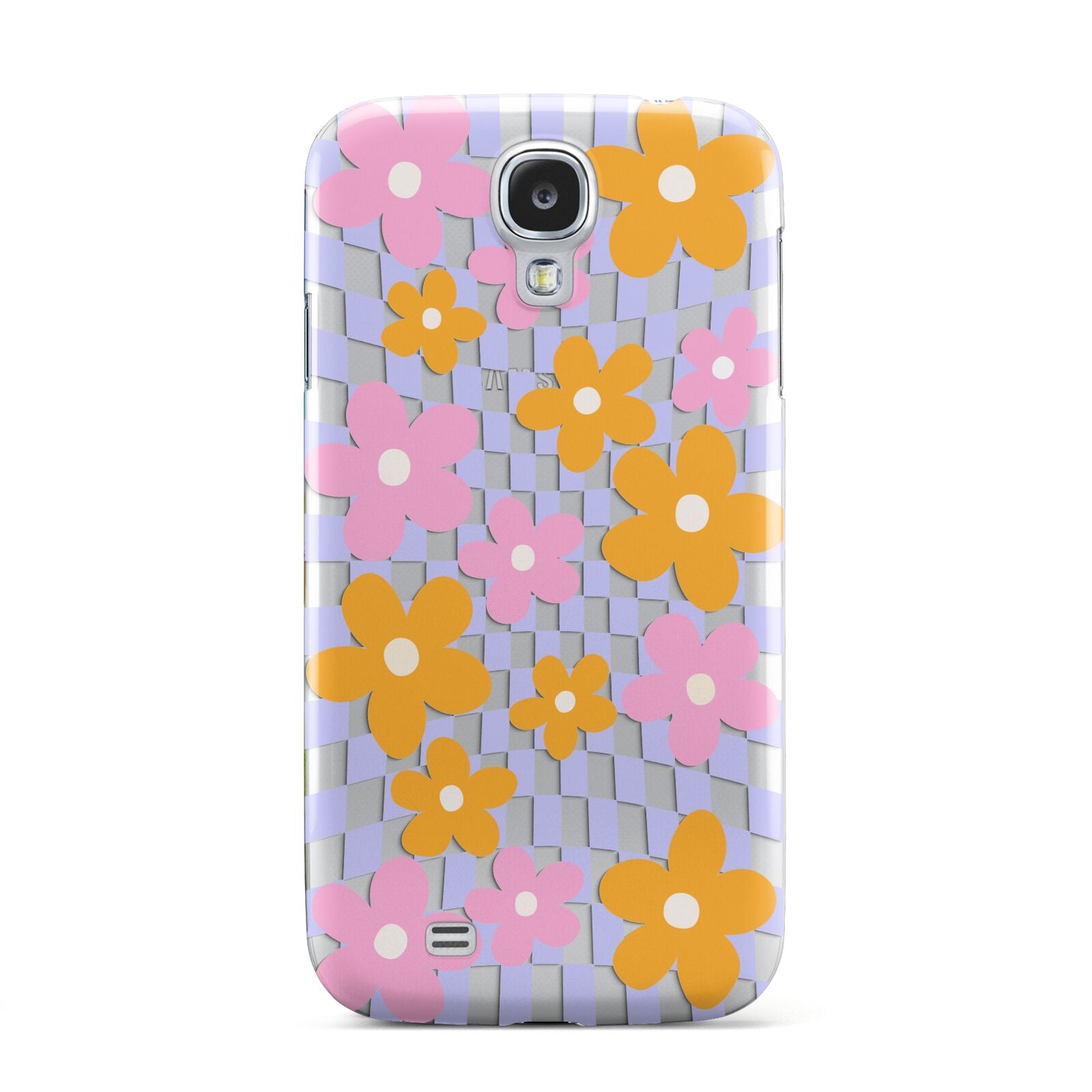 Retro Check Floral Samsung Galaxy S4 Case