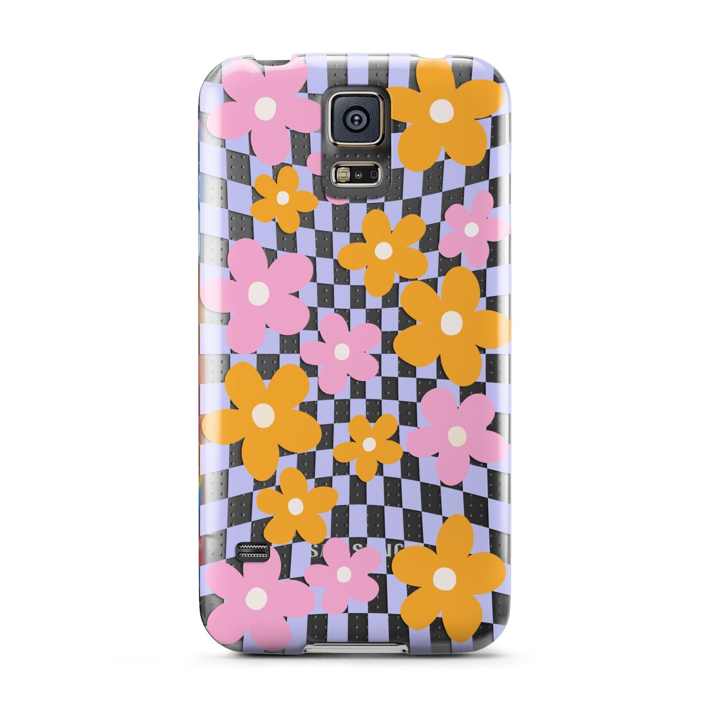 Retro Check Floral Samsung Galaxy S5 Case