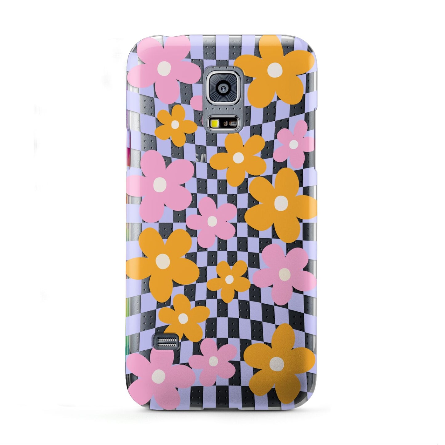 Retro Check Floral Samsung Galaxy S5 Mini Case