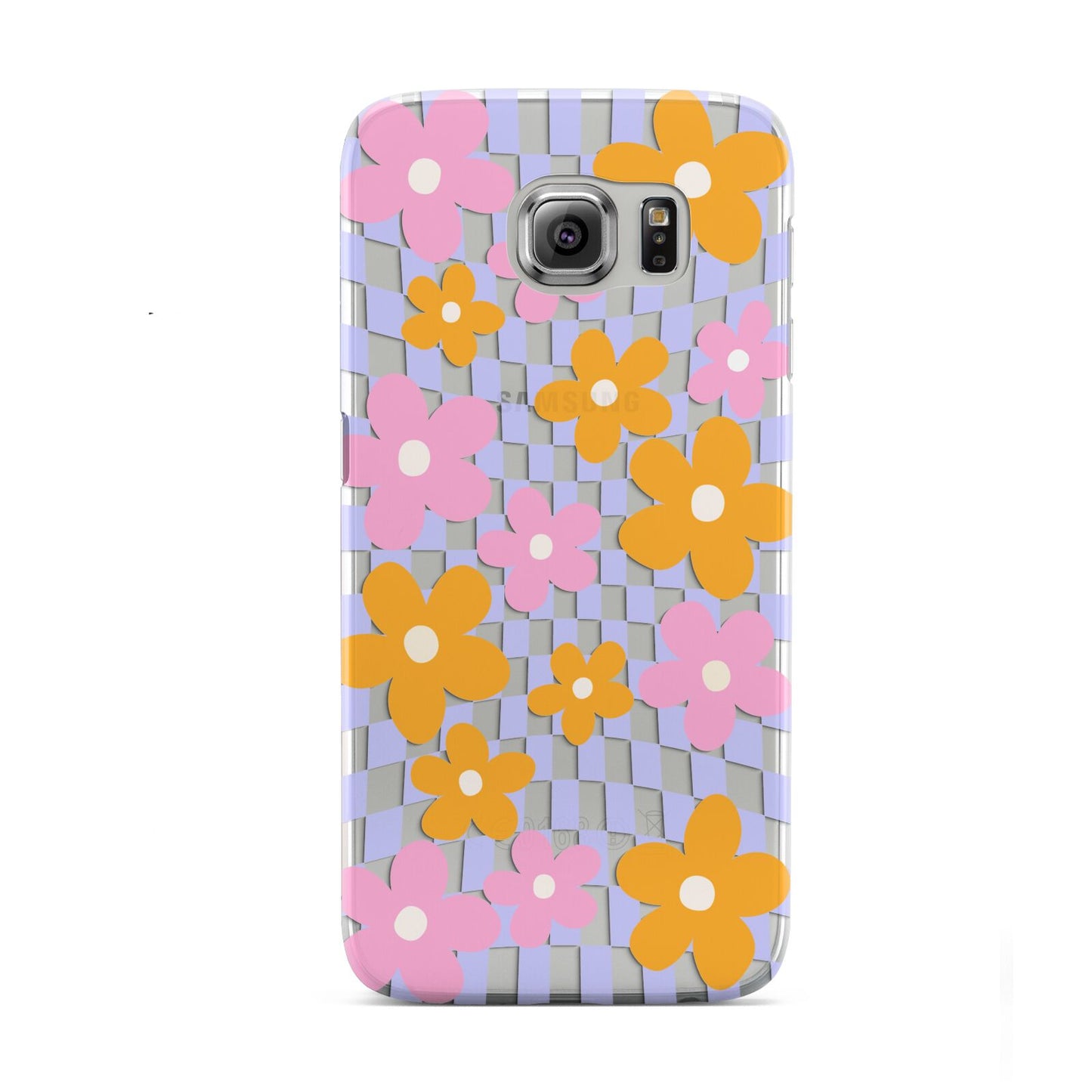 Retro Check Floral Samsung Galaxy S6 Case