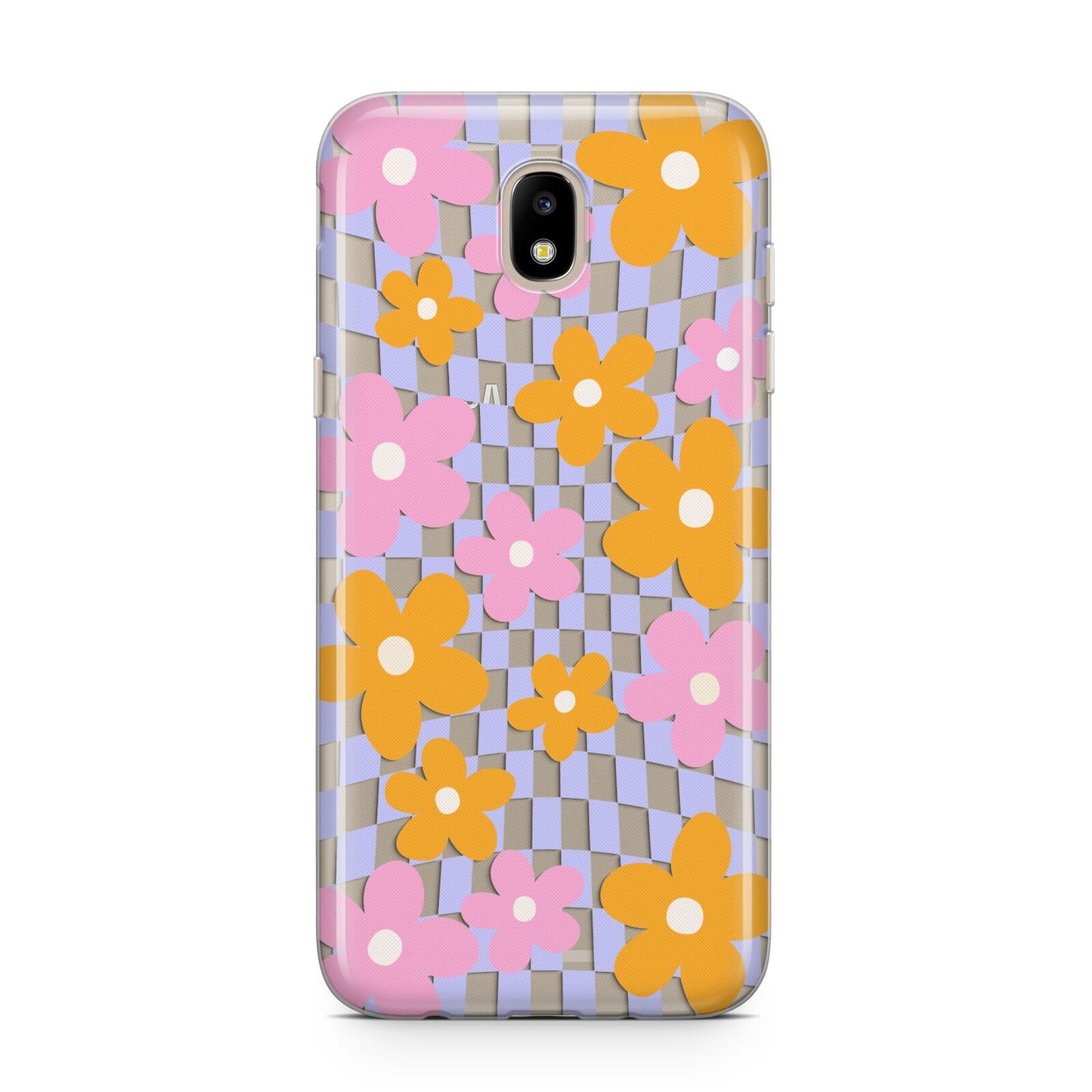 Retro Check Floral Samsung J5 2017 Case