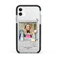 Retro Computer Photo Apple iPhone 11 in White with Black Impact Case