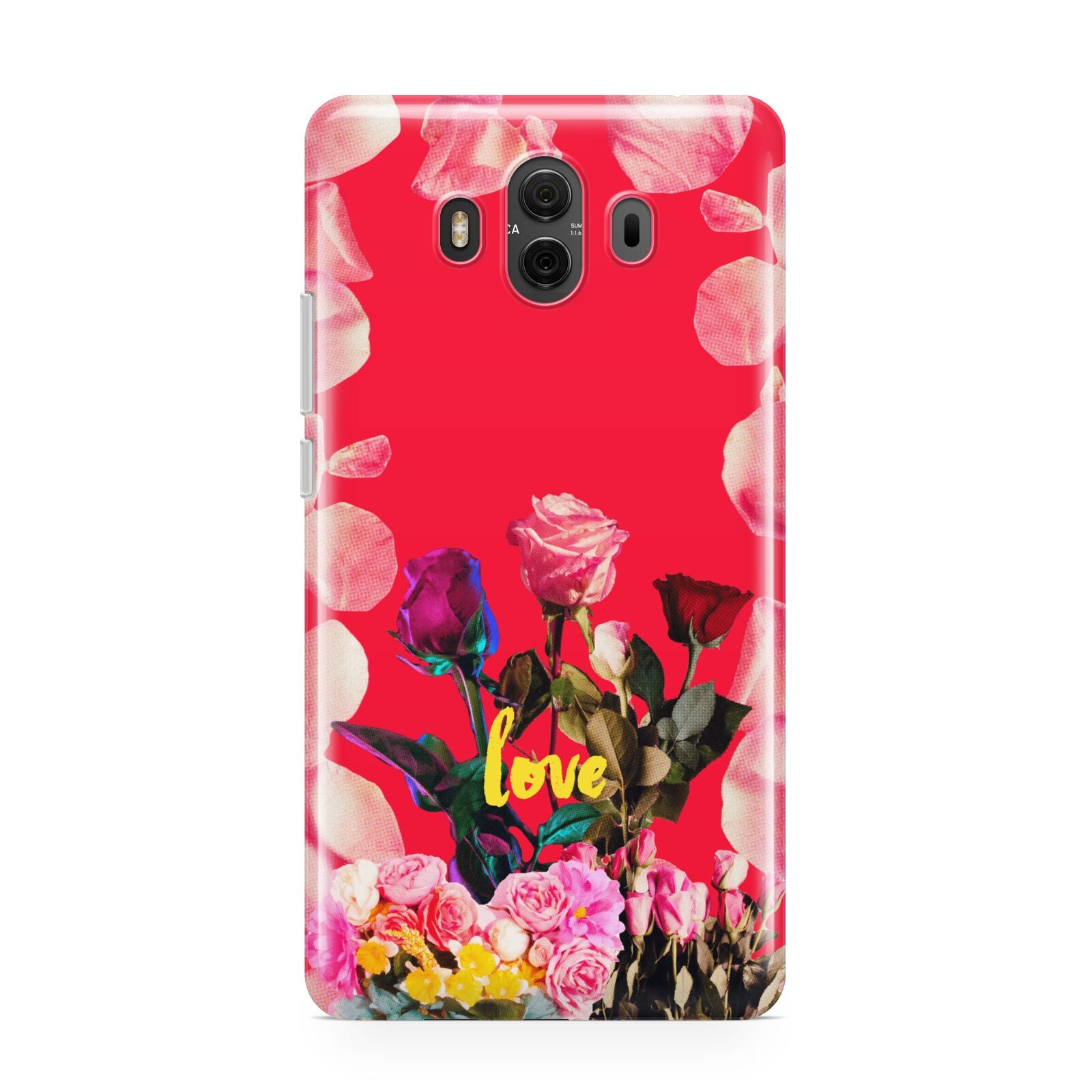 Retro Floral Valentine Huawei Mate 10 Protective Phone Case