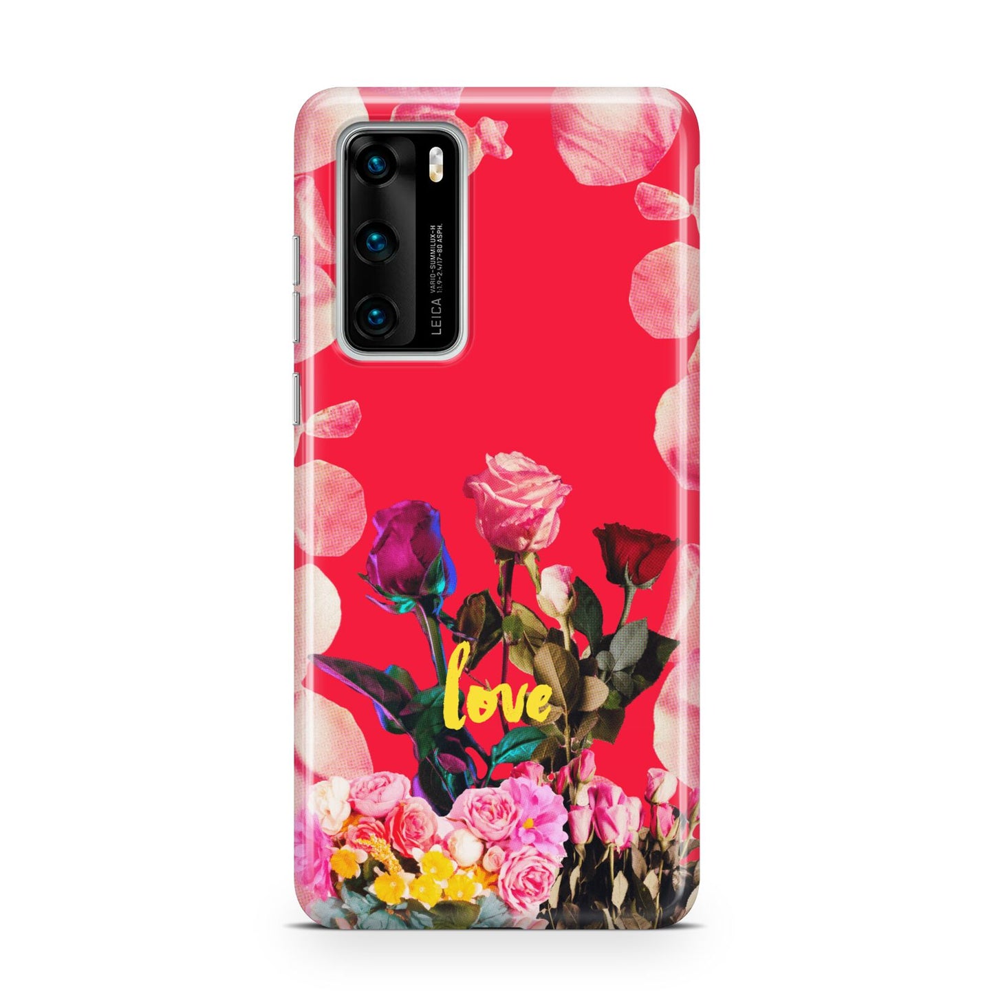 Retro Floral Valentine Huawei P40 Phone Case