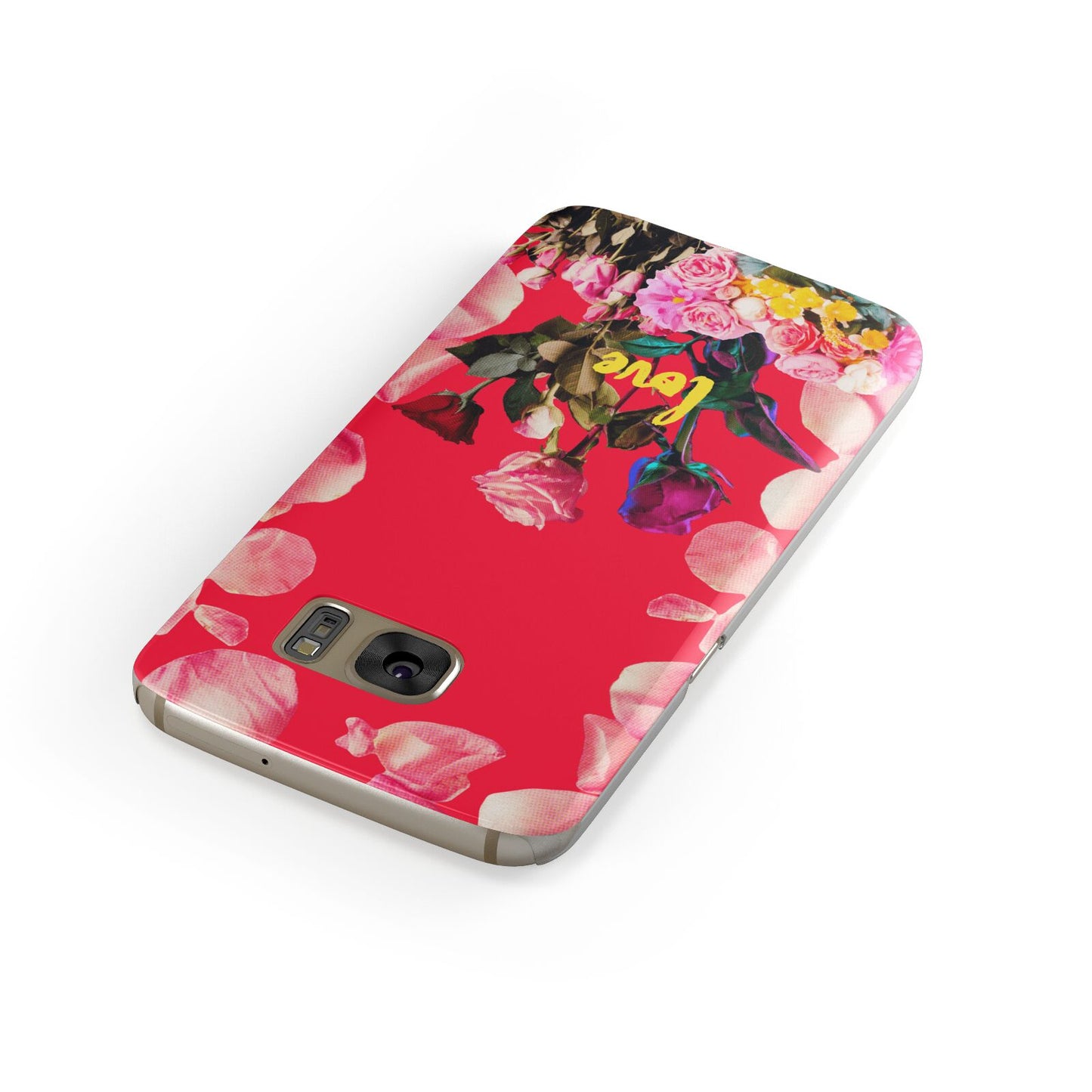 Retro Floral Valentine Samsung Galaxy Case Front Close Up