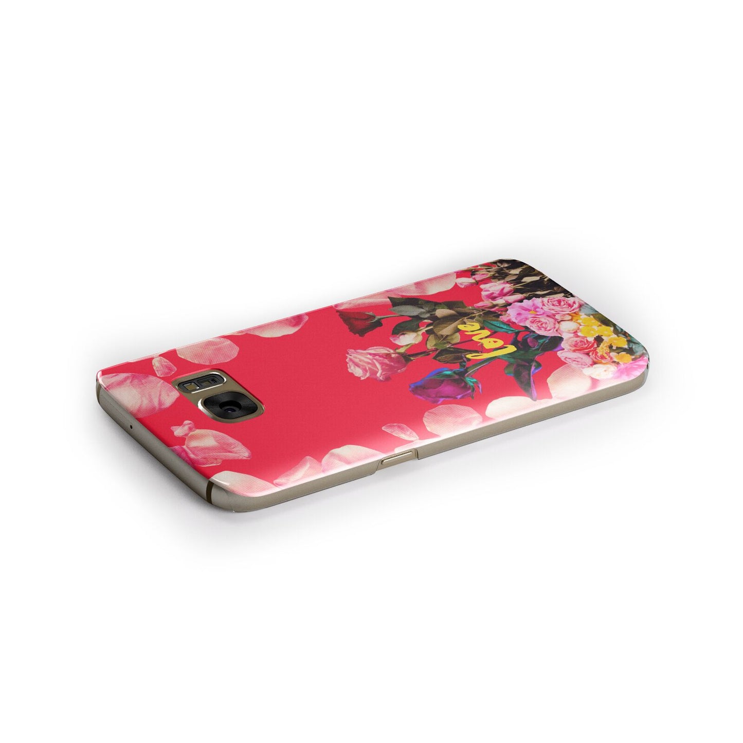 Retro Floral Valentine Samsung Galaxy Case Side Close Up