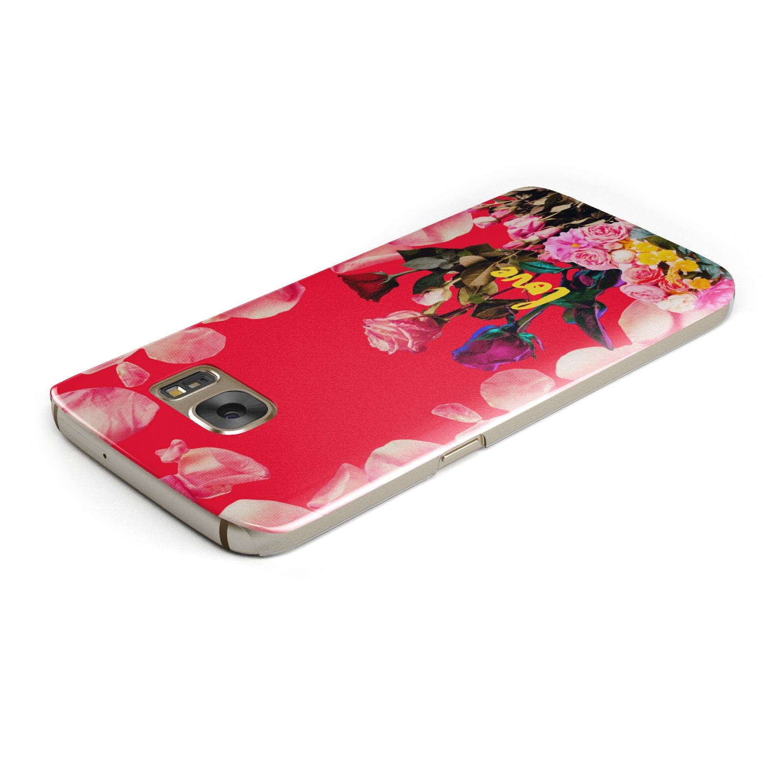 Retro Floral Valentine Samsung Galaxy Case Top Cutout