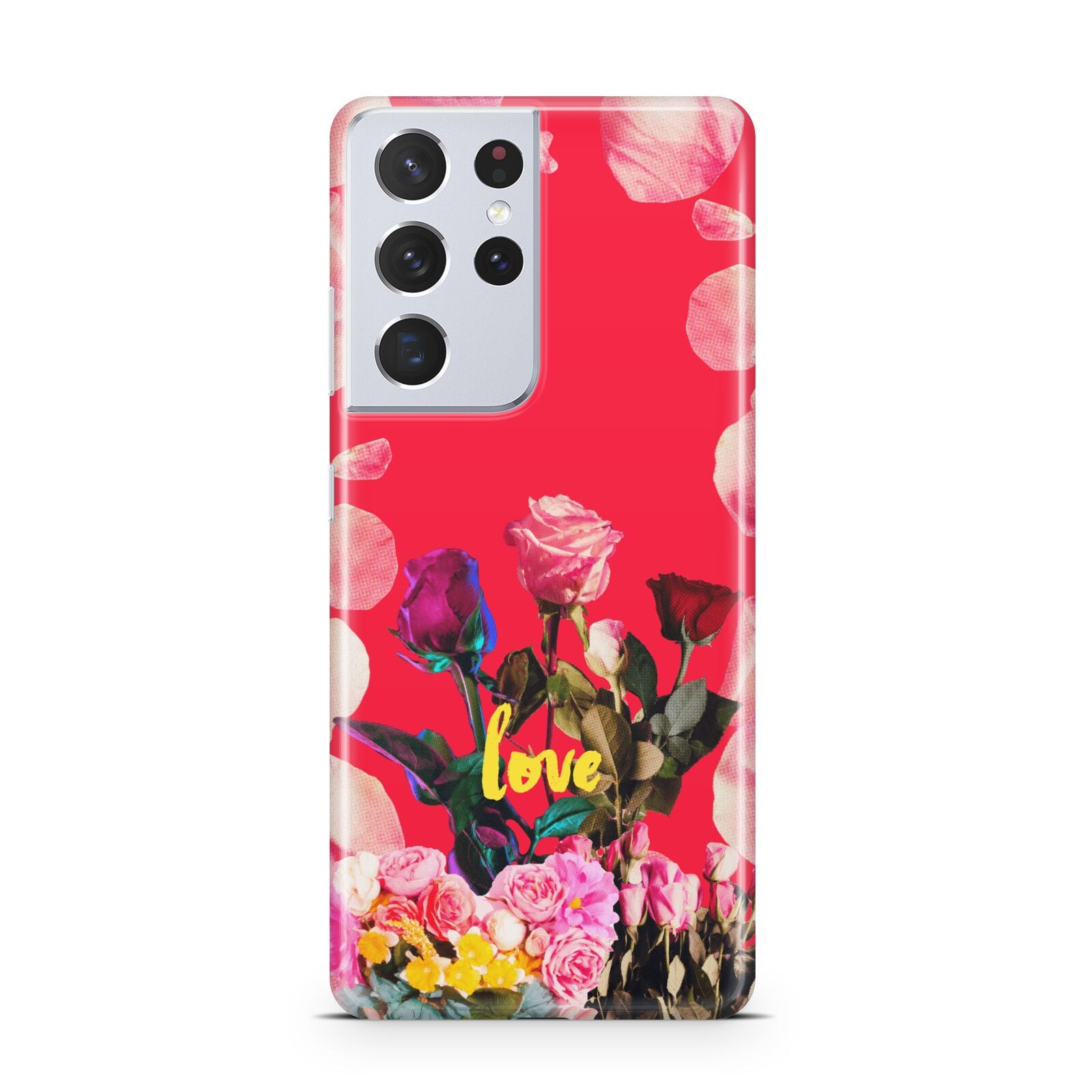 Retro Floral Valentine Samsung S21 Ultra Case