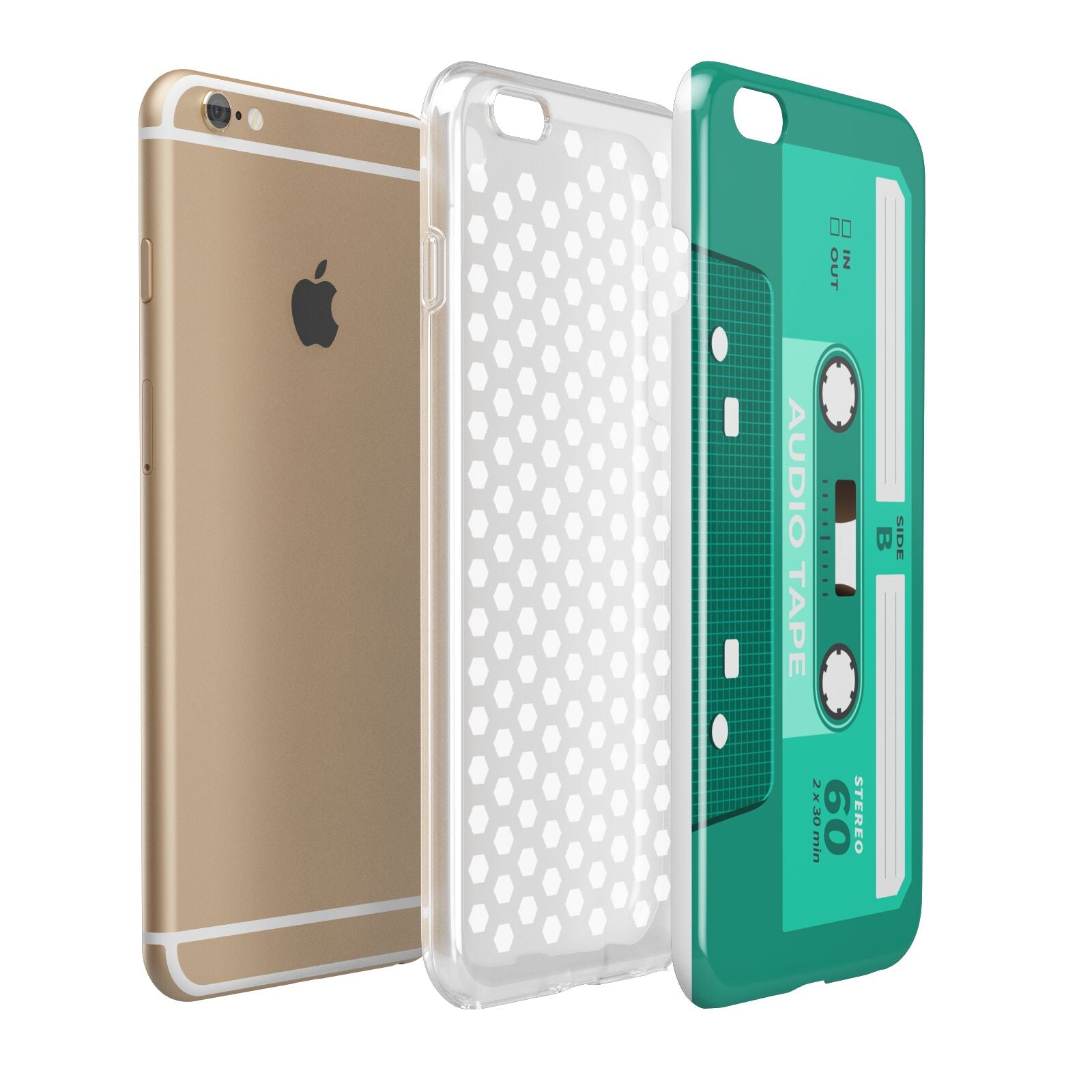 Retro Green Tape Apple iPhone 6 Plus 3D Tough Case Expand Detail Image