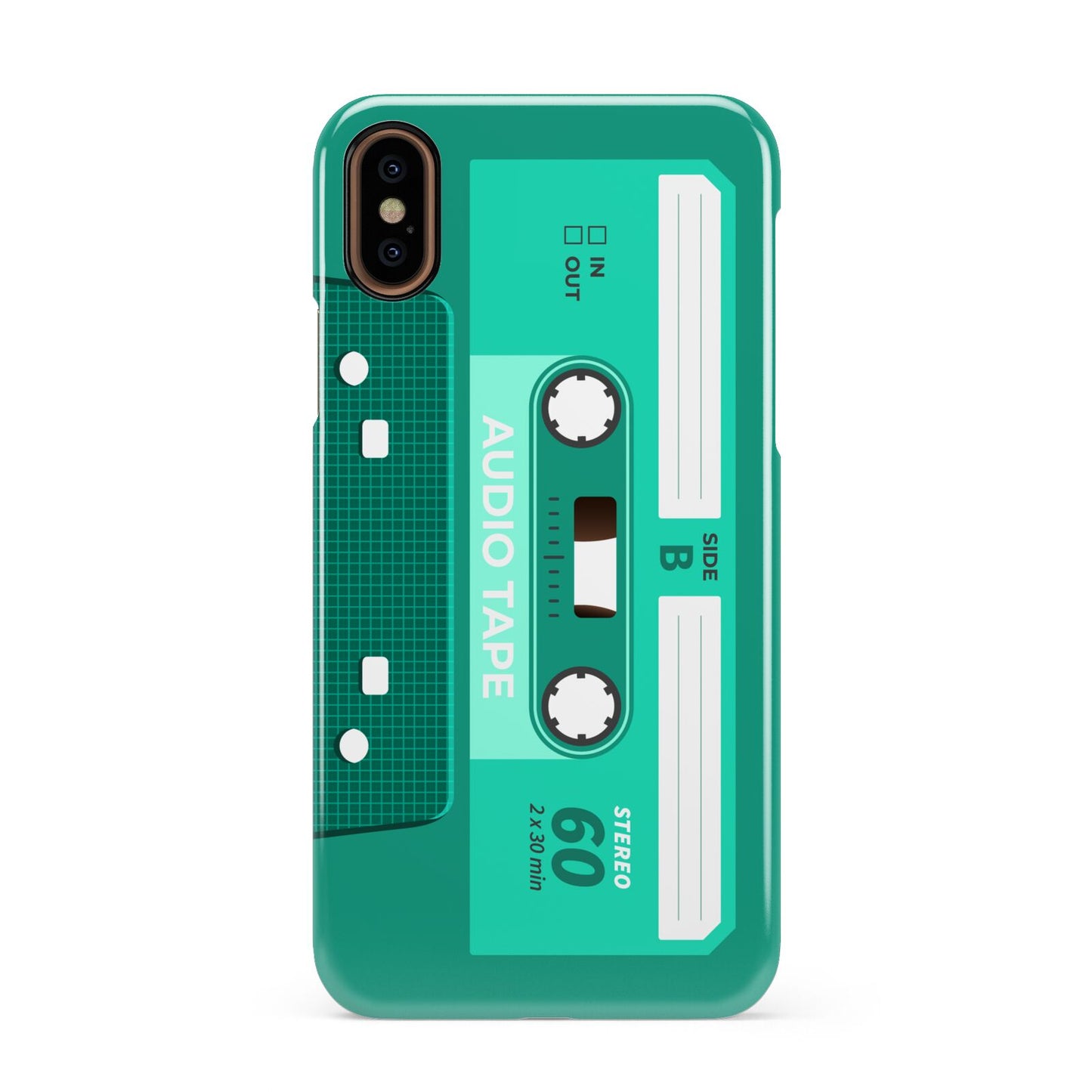 Retro Green Tape Apple iPhone XS 3D Snap Case