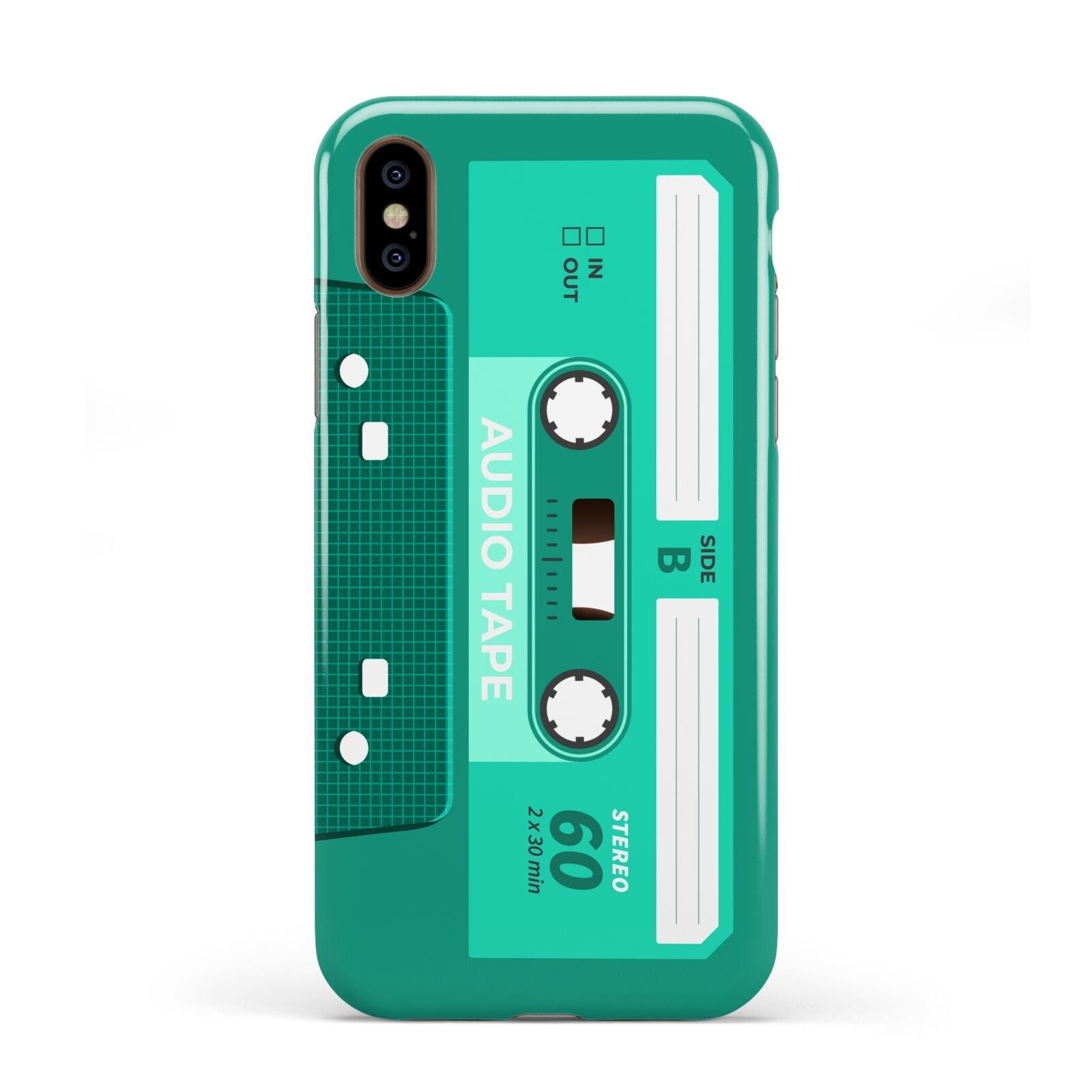 Retro Green Tape Apple iPhone XS 3D Tough