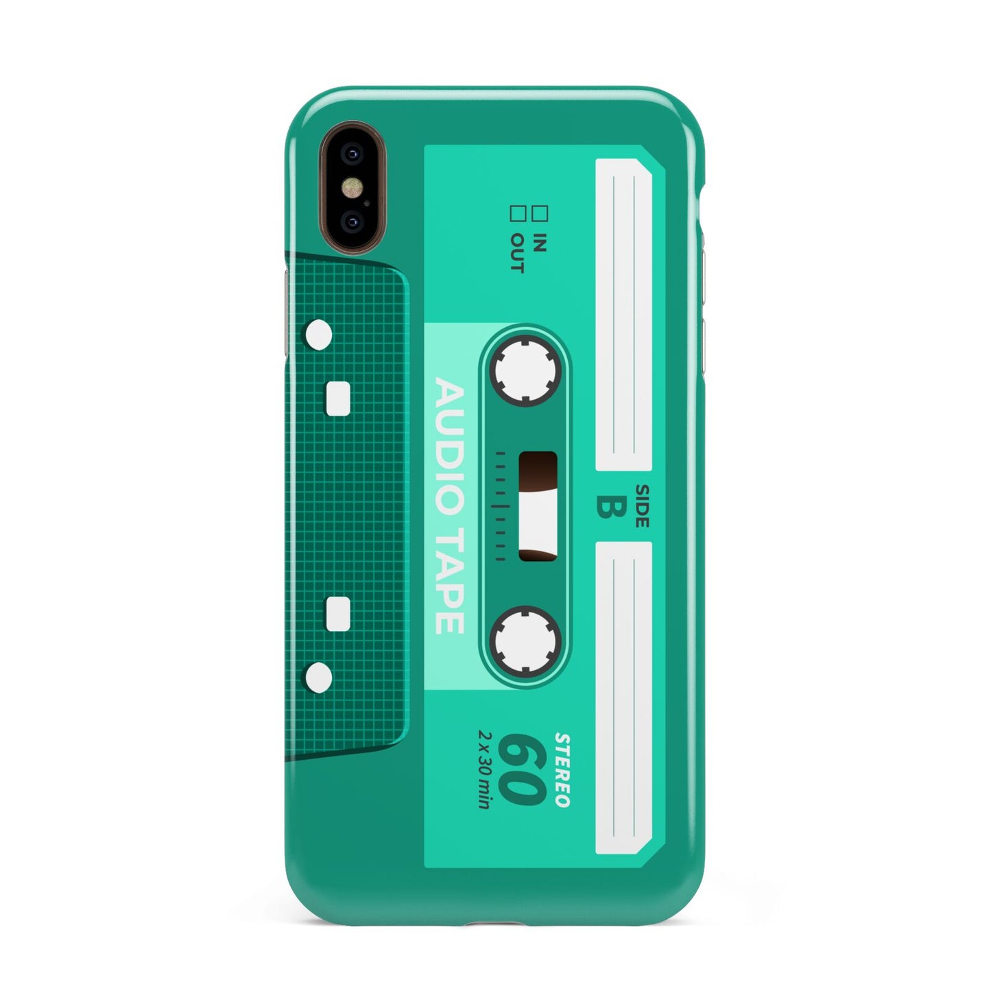 Retro Green Tape Apple iPhone Xs Max 3D Tough Case