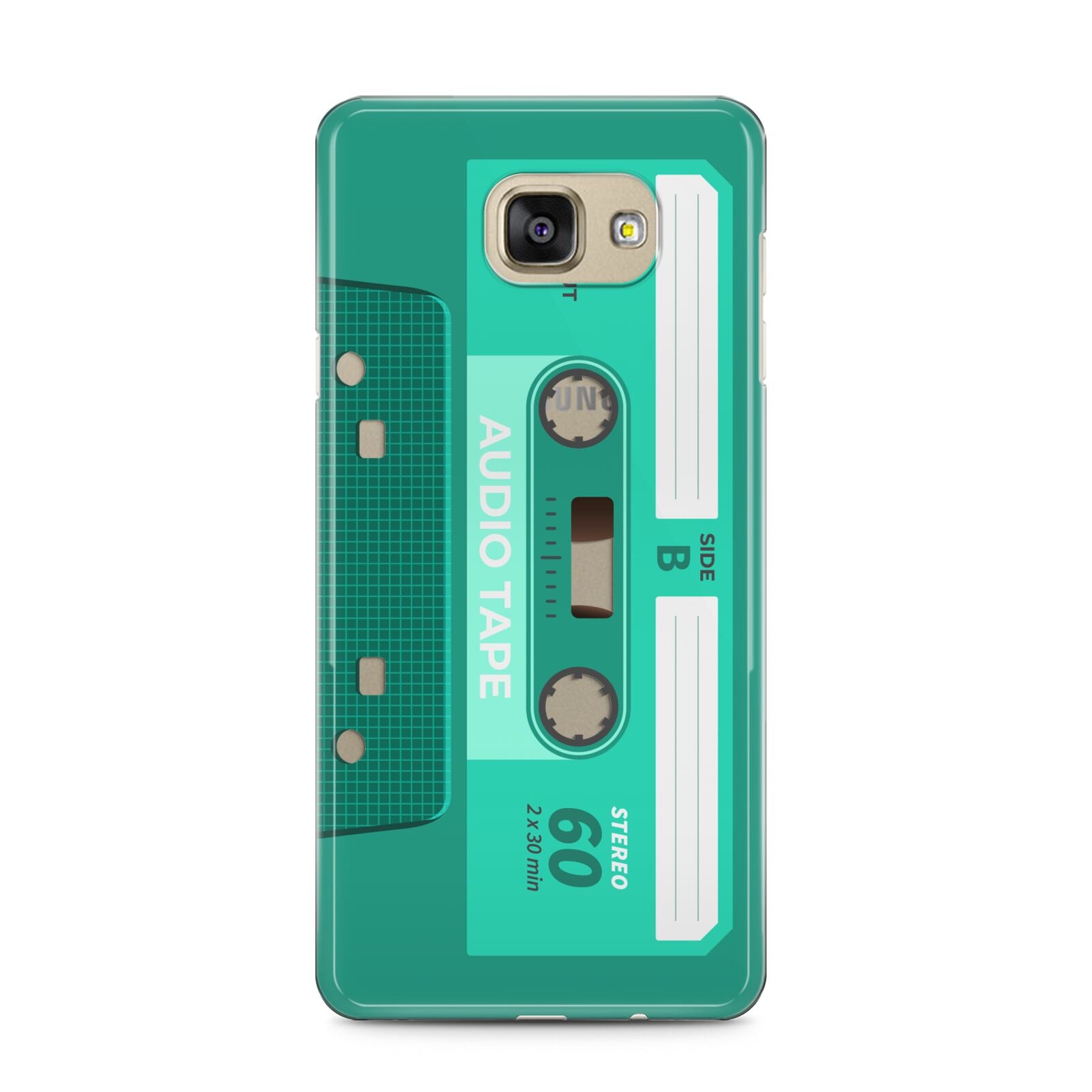 Retro Green Tape Samsung Galaxy A5 2016 Case on gold phone