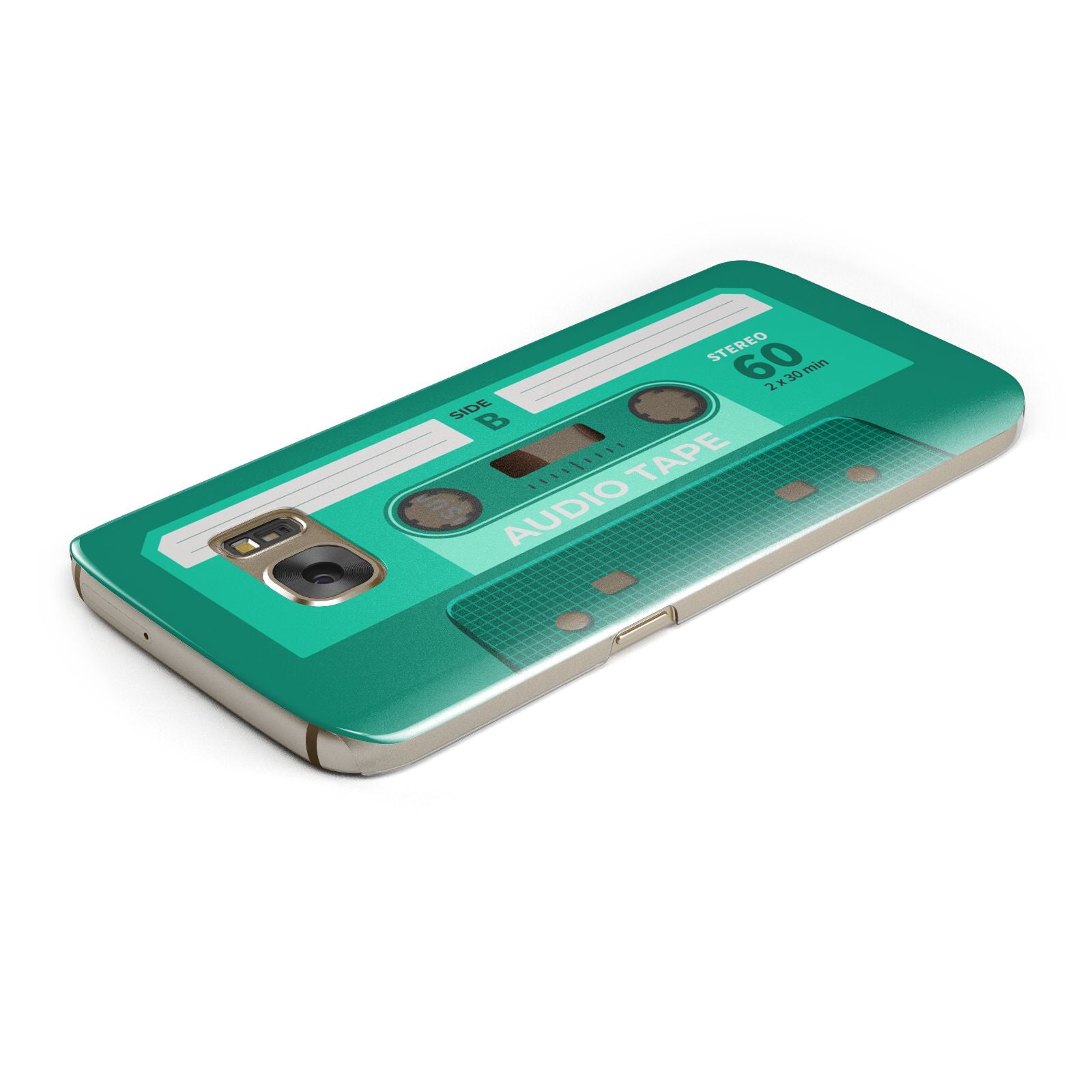 Retro Green Tape Samsung Galaxy Case Top Cutout