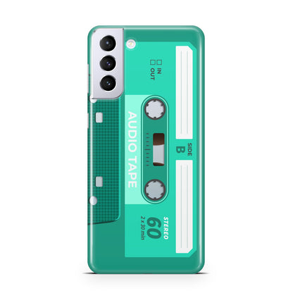 Retro Green Tape Samsung S21 Plus Case