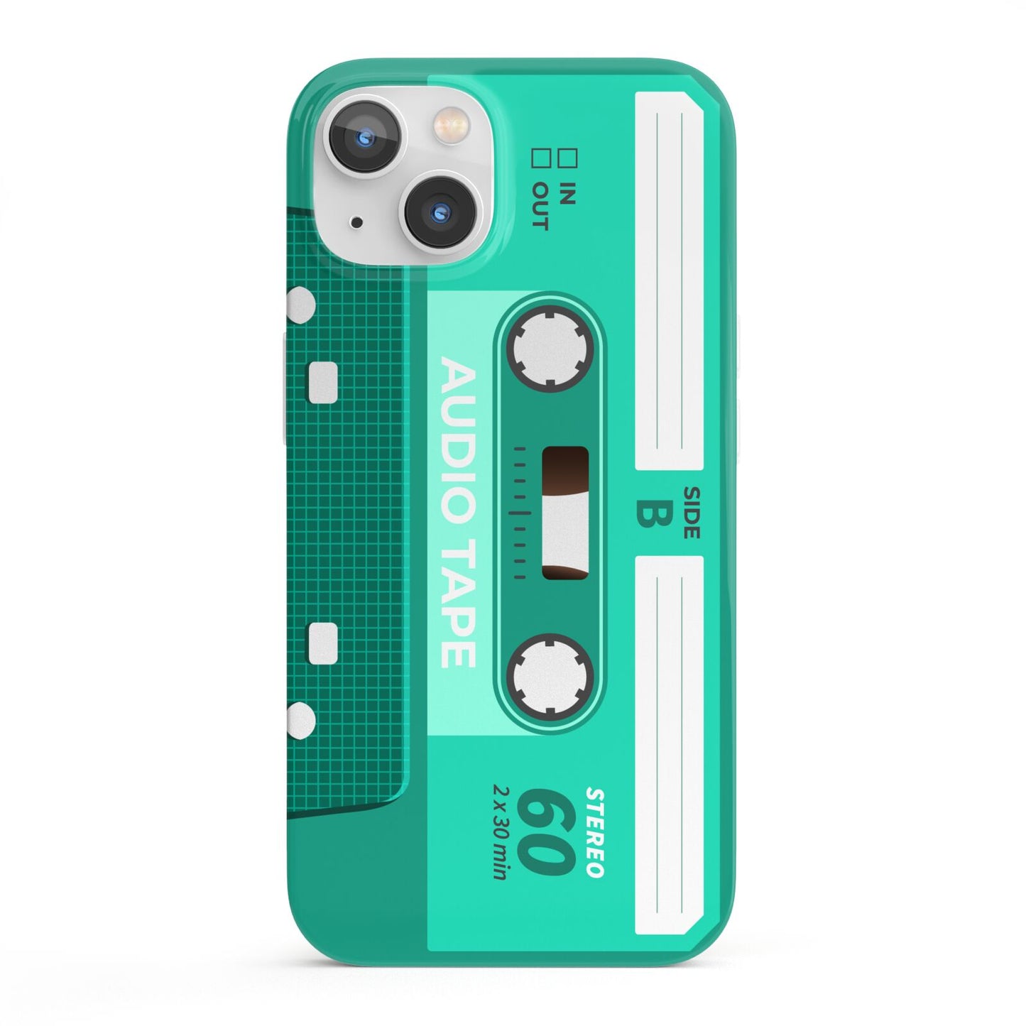 Retro Green Tape iPhone 13 Full Wrap 3D Snap Case