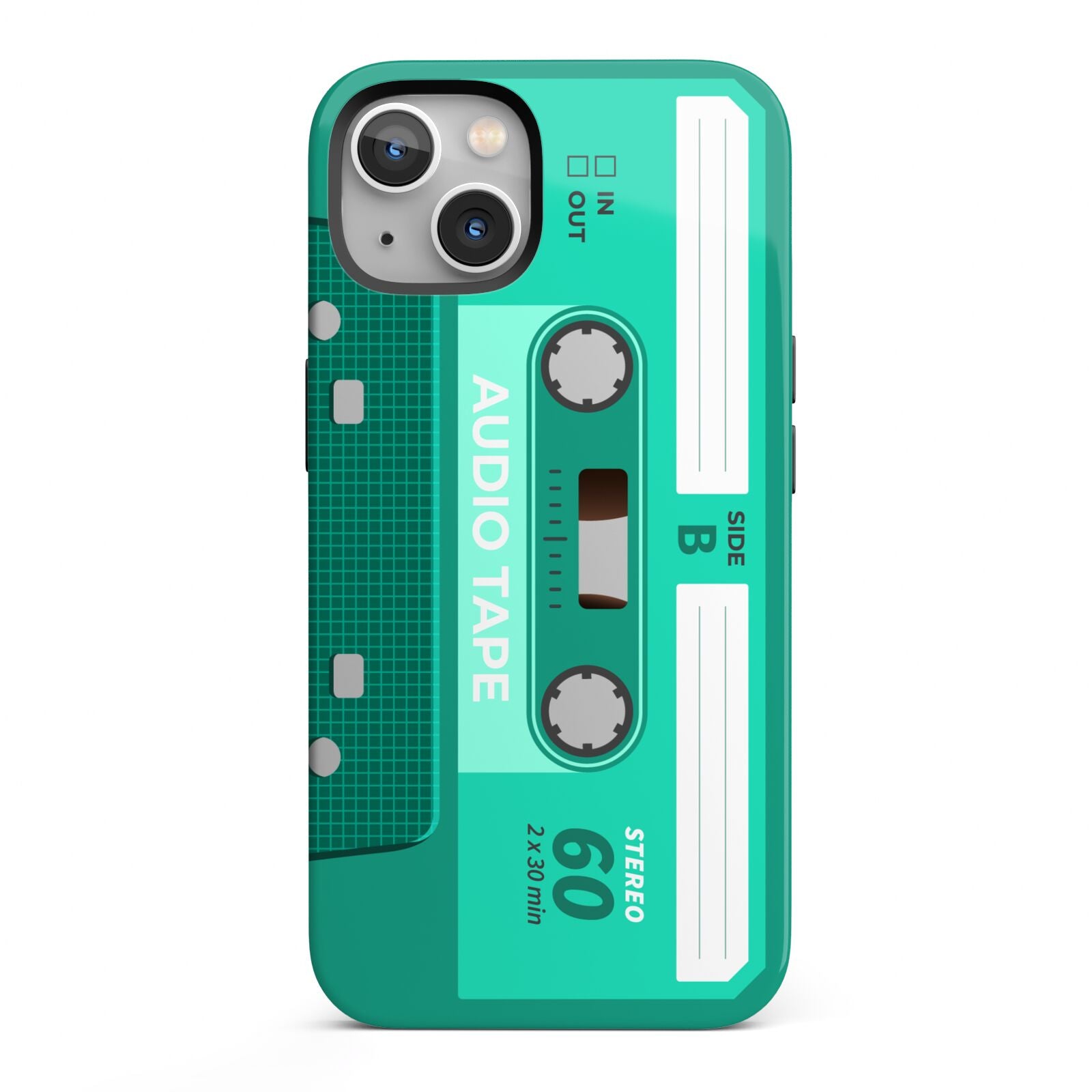 Retro Green Tape iPhone 13 Full Wrap 3D Tough Case