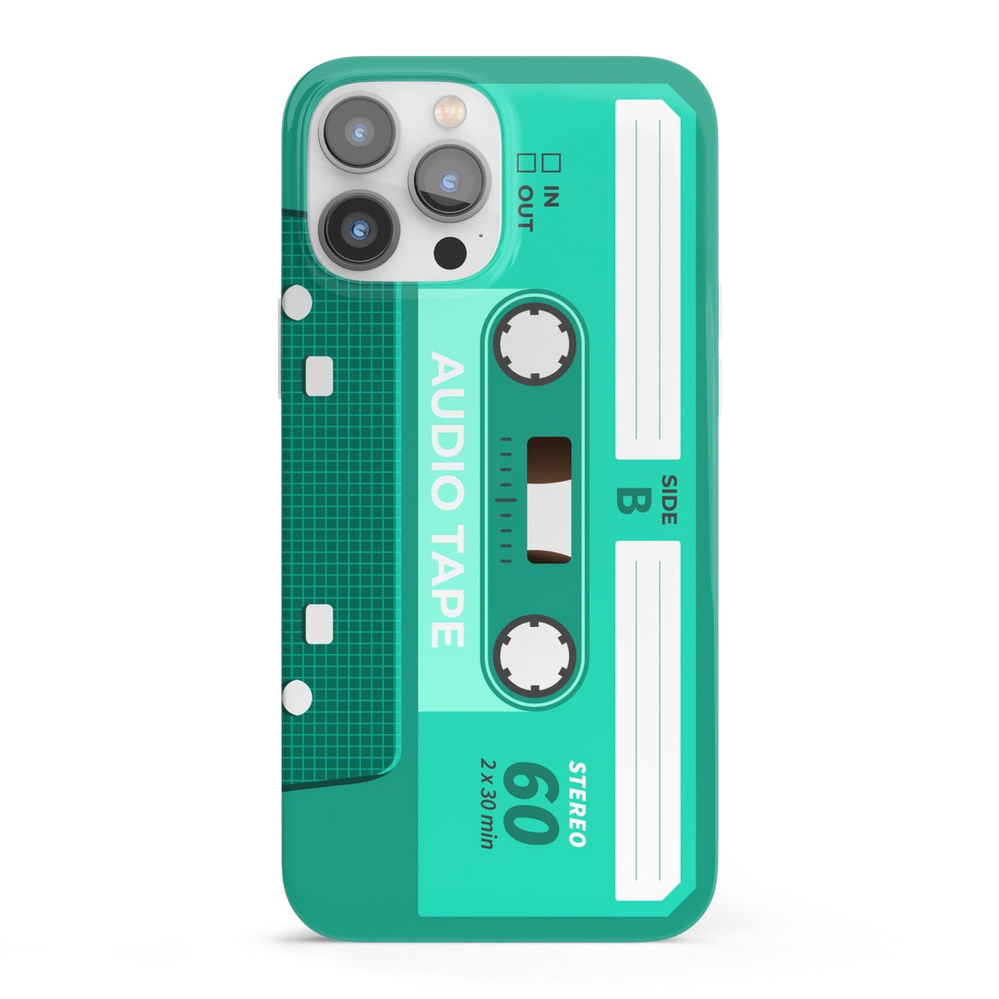 Retro Green Tape iPhone 13 Pro Max Full Wrap 3D Snap Case