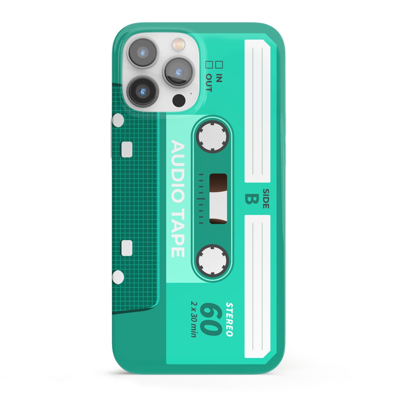 Retro Green Tape iPhone 13 Pro Max Full Wrap 3D Snap Case