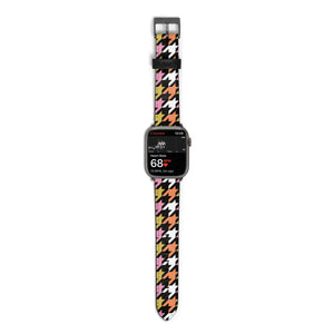 Retro Houndstooth Watch Strap