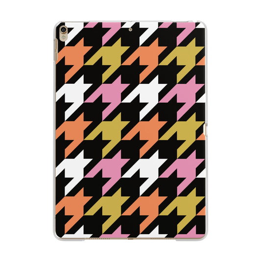 Retro Houndstooth Apple iPad Gold Case