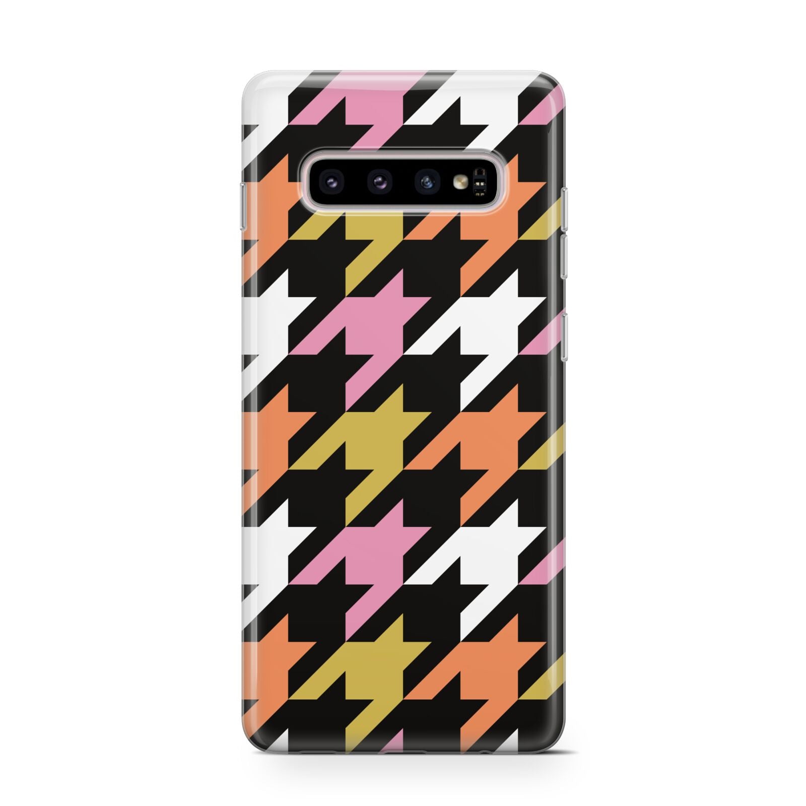 Retro Houndstooth Protective Samsung Galaxy Case