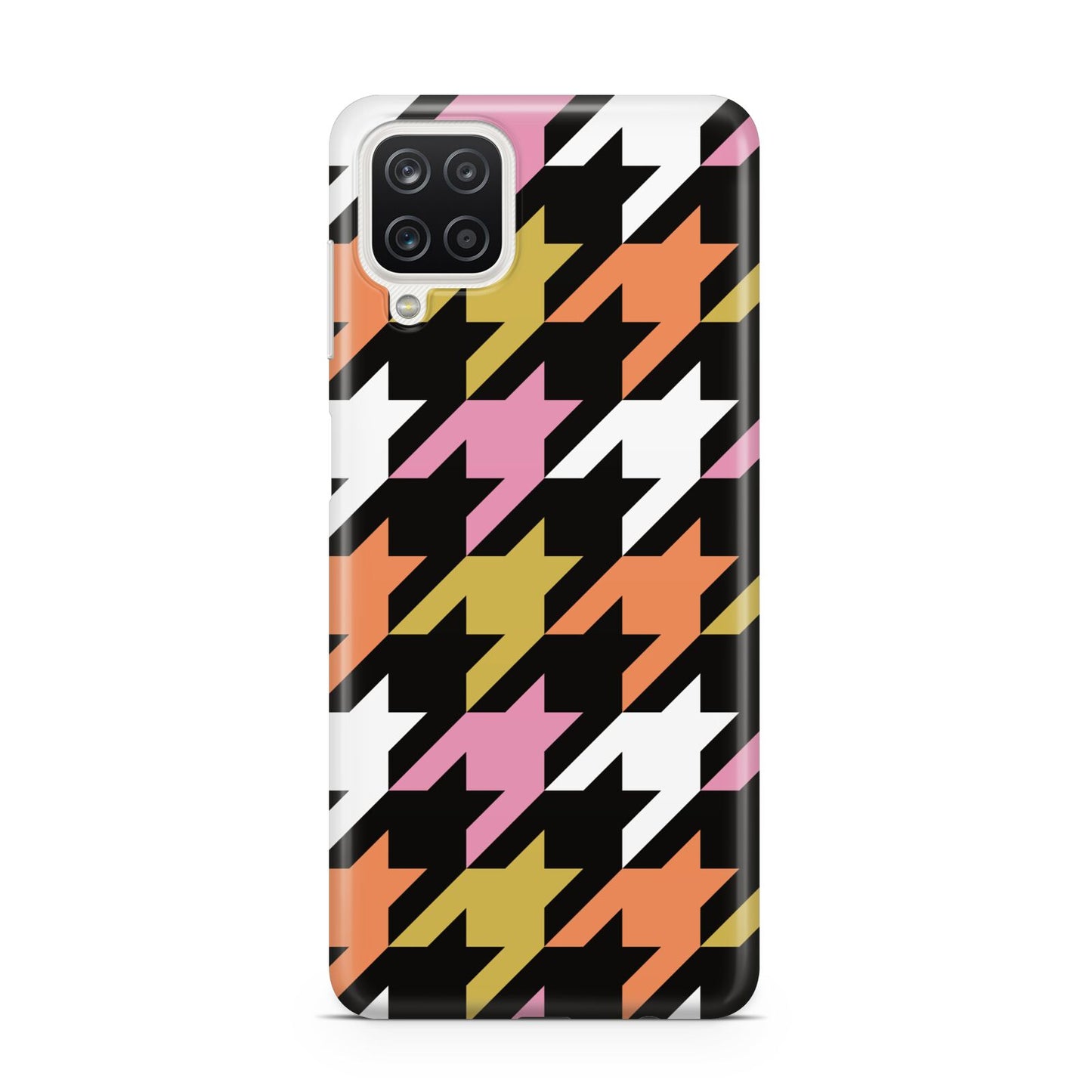 Retro Houndstooth Samsung A12 Case