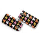 Retro Houndstooth Samsung Galaxy Case Flat Overview