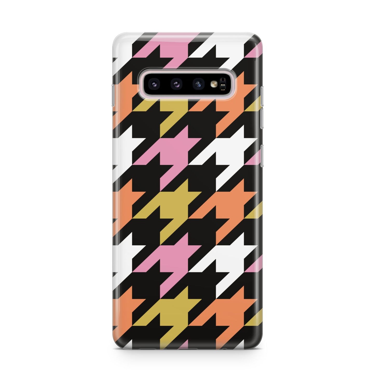 Retro Houndstooth Samsung Galaxy S10 Plus Case