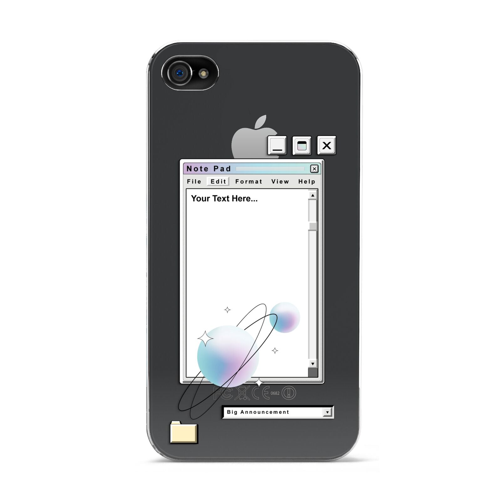 Retro Note Pad Apple iPhone 4s Case