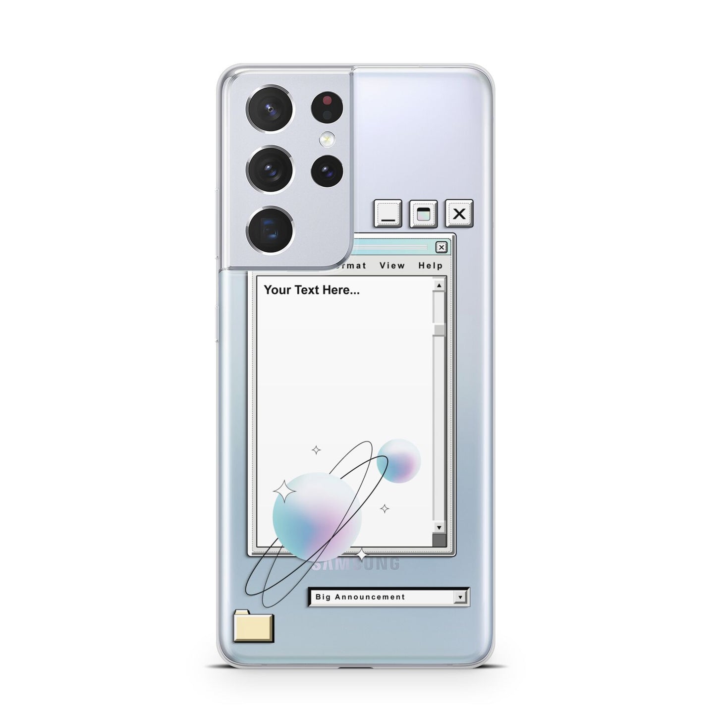 Retro Note Pad Samsung S21 Ultra Case