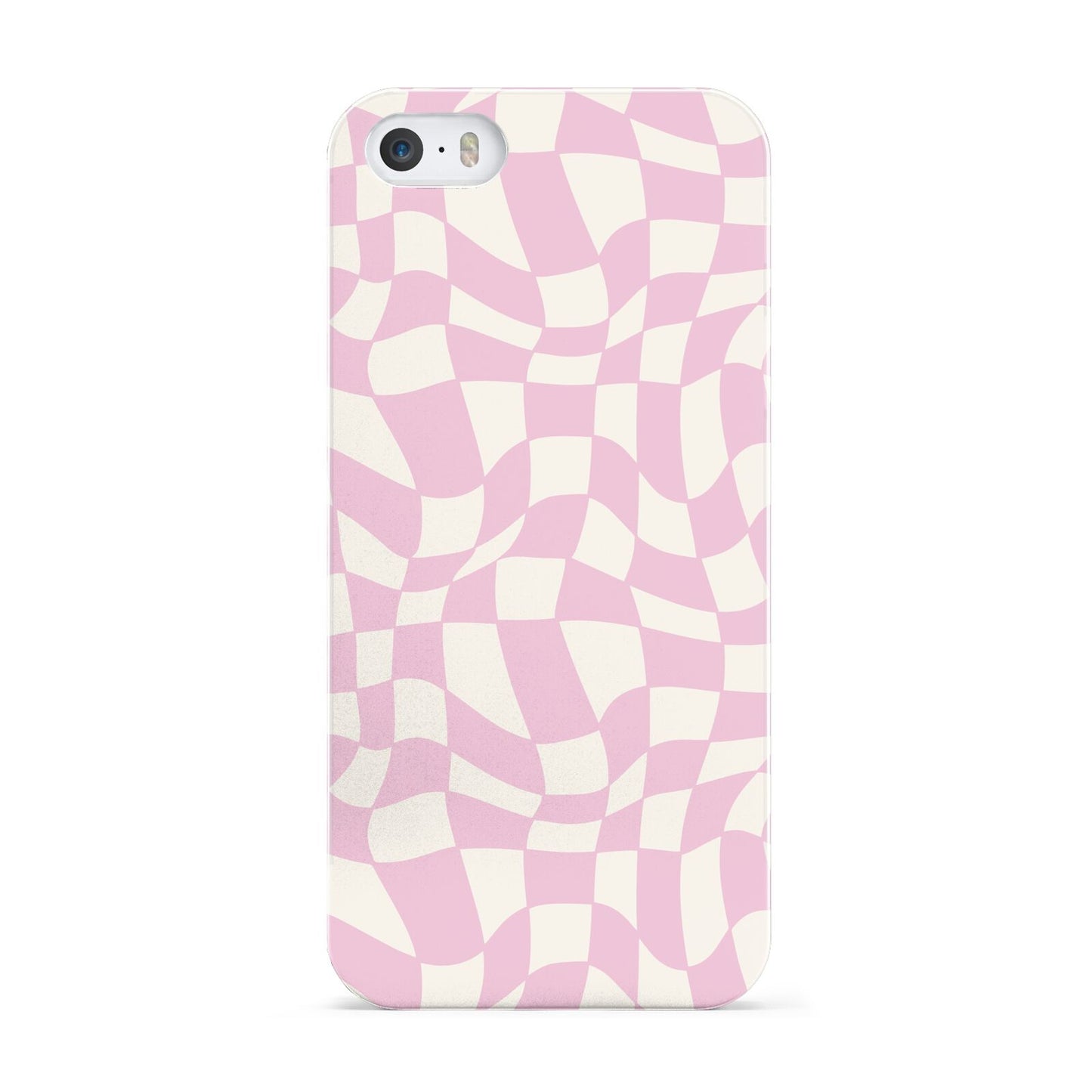 Retro Pink Check Apple iPhone 5 Case