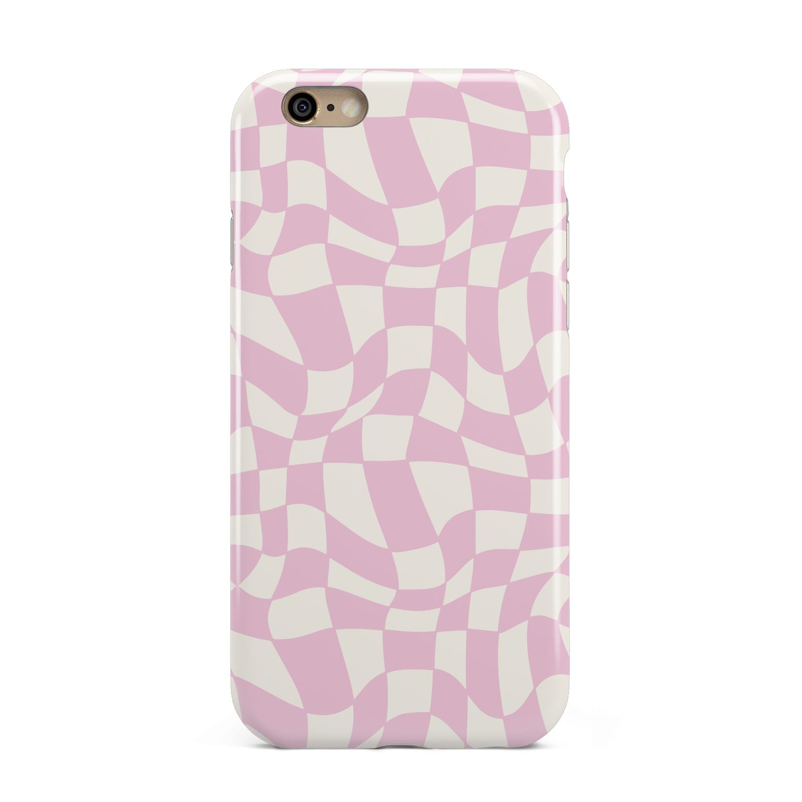 Retro Pink Check Apple iPhone 6 3D Tough Case