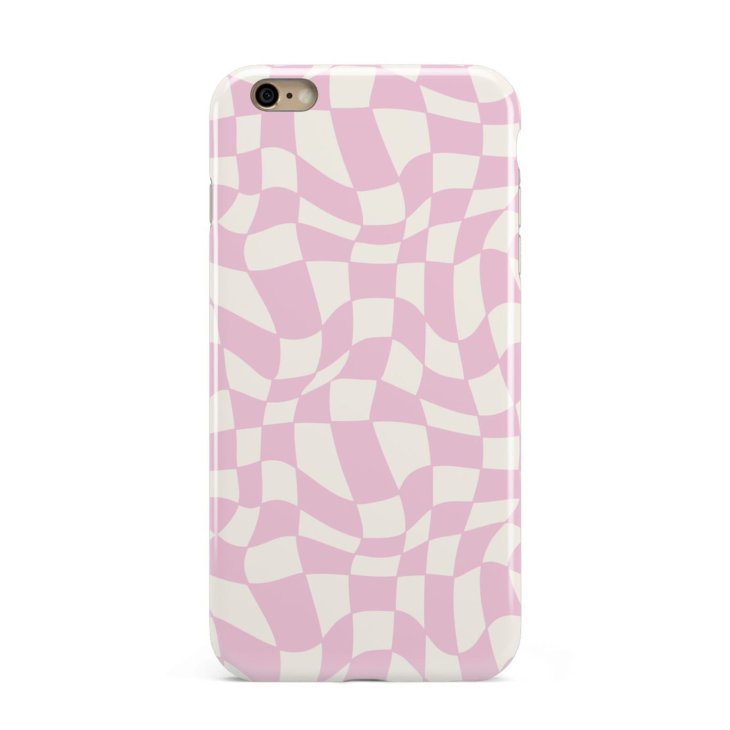 Retro Pink Check Apple iPhone 6 Plus 3D Tough Case