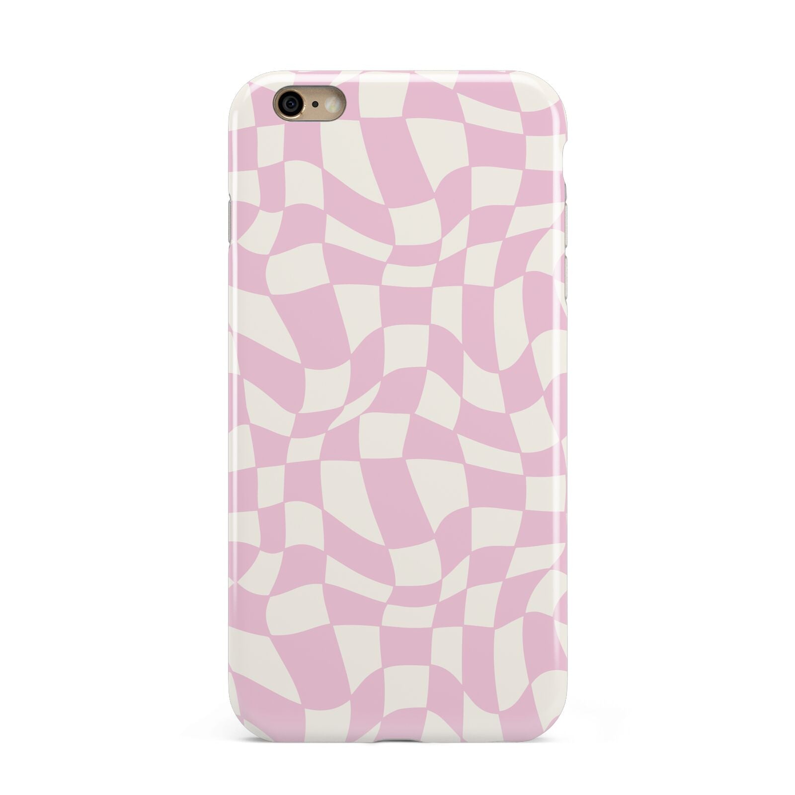 Retro Pink Check Apple iPhone 6 Plus 3D Tough Case