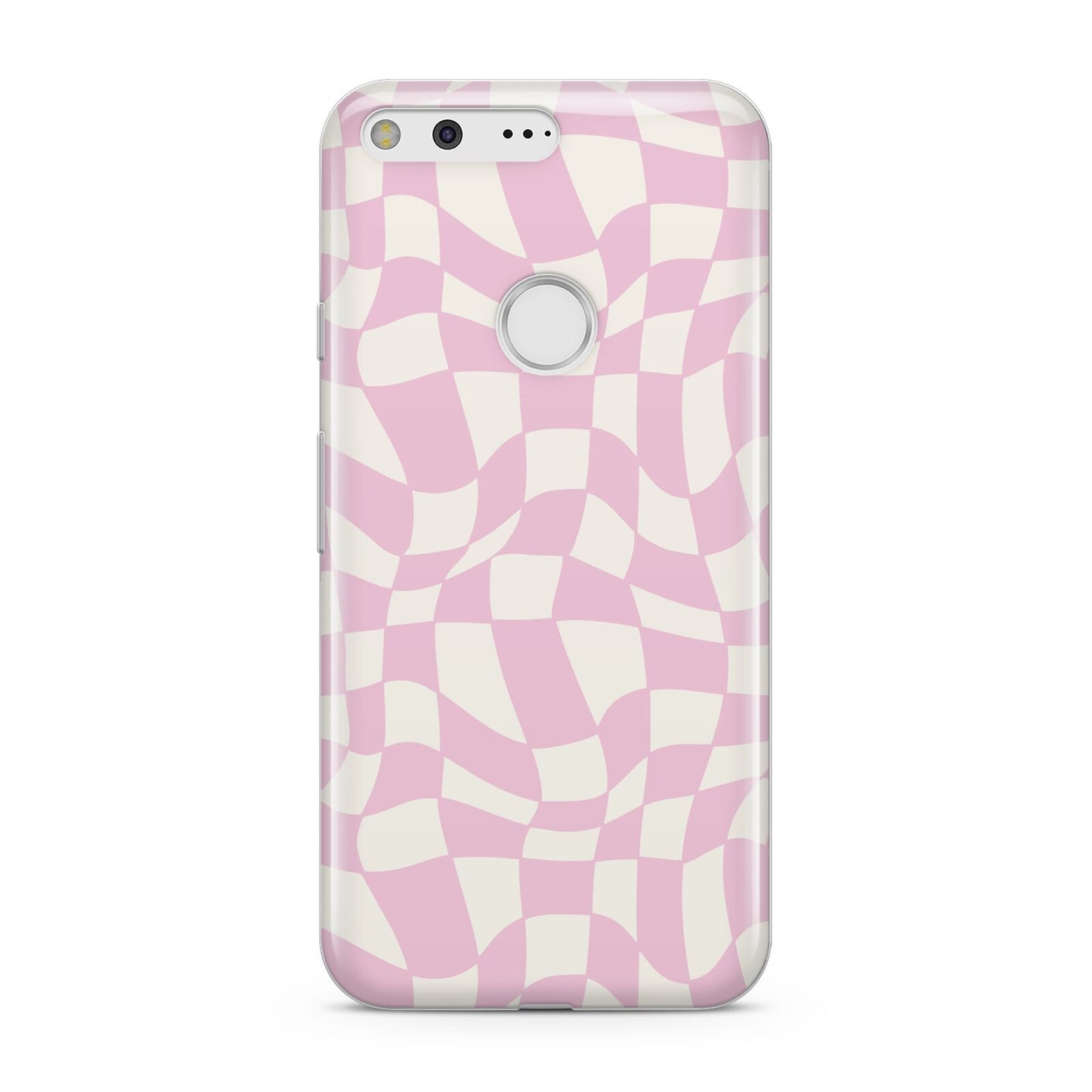 Retro Pink Check Google Pixel Case