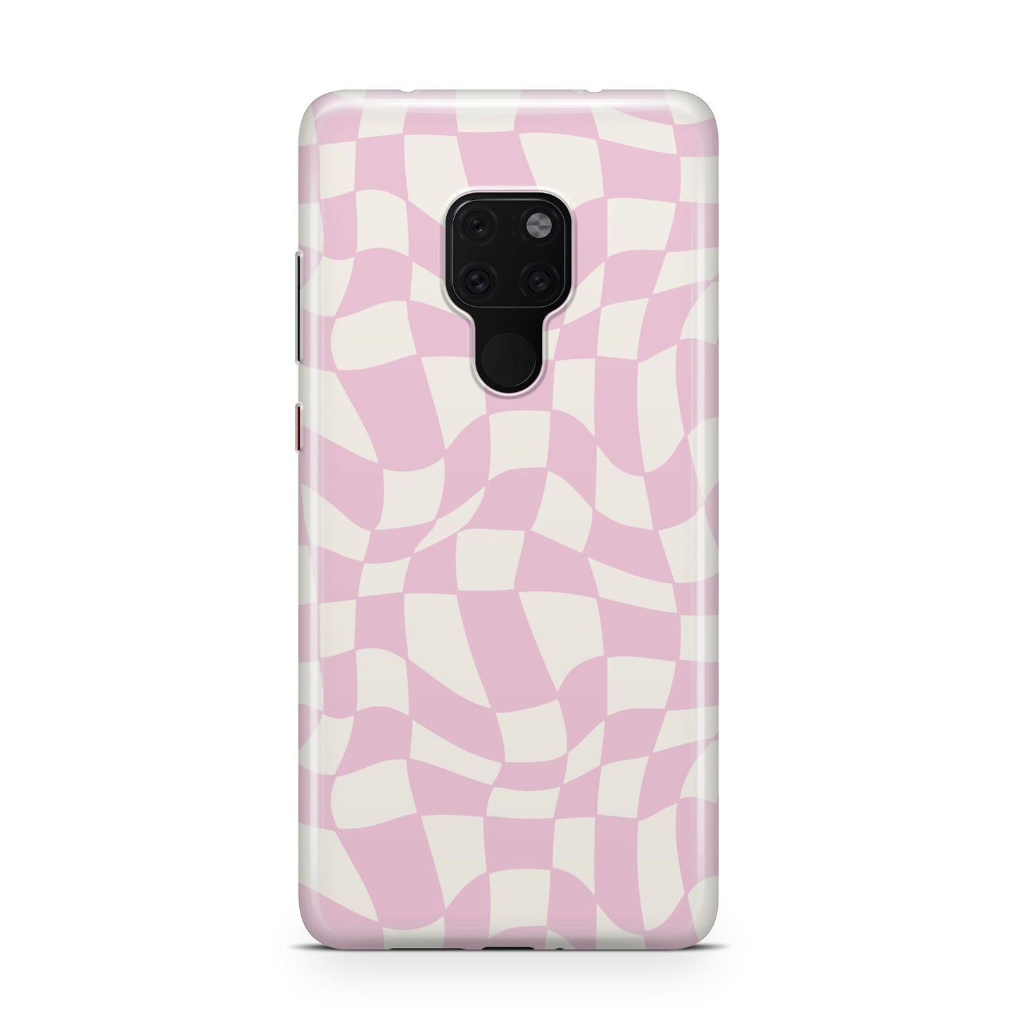 Retro Pink Check Huawei Mate 20 Phone Case