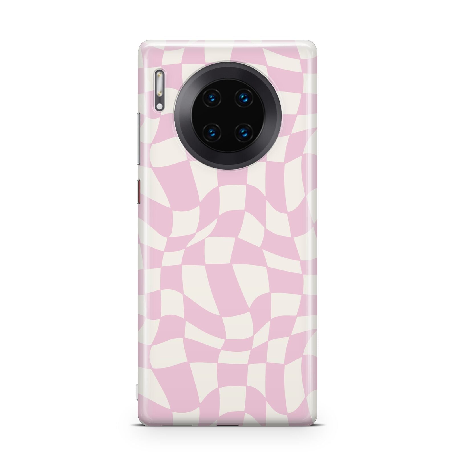 Retro Pink Check Huawei Mate 30 Pro Phone Case