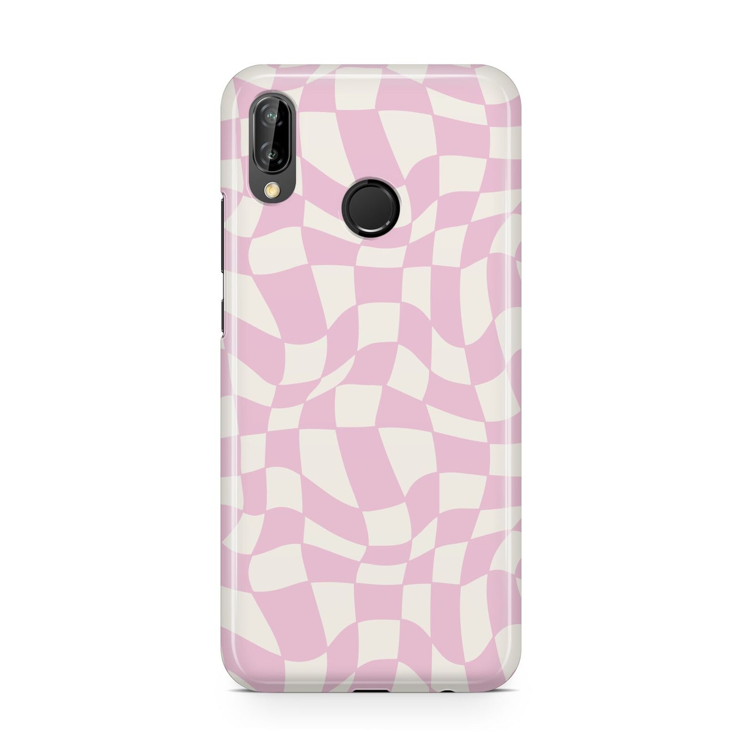 Retro Pink Check Huawei P20 Lite Phone Case