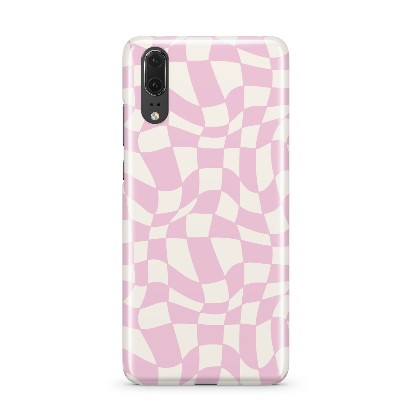 Retro Pink Check Huawei P20 Phone Case