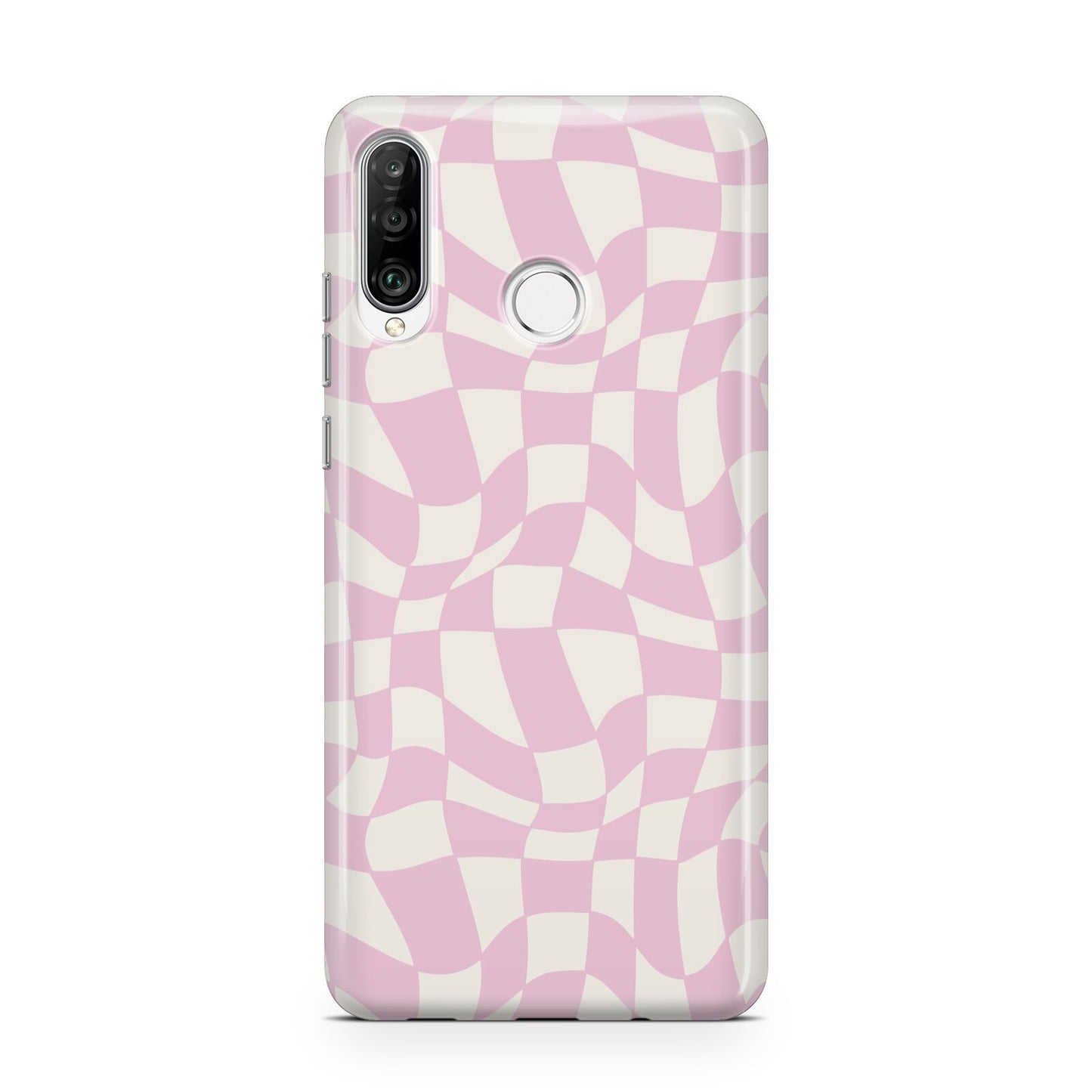 Retro Pink Check Huawei P30 Lite Phone Case