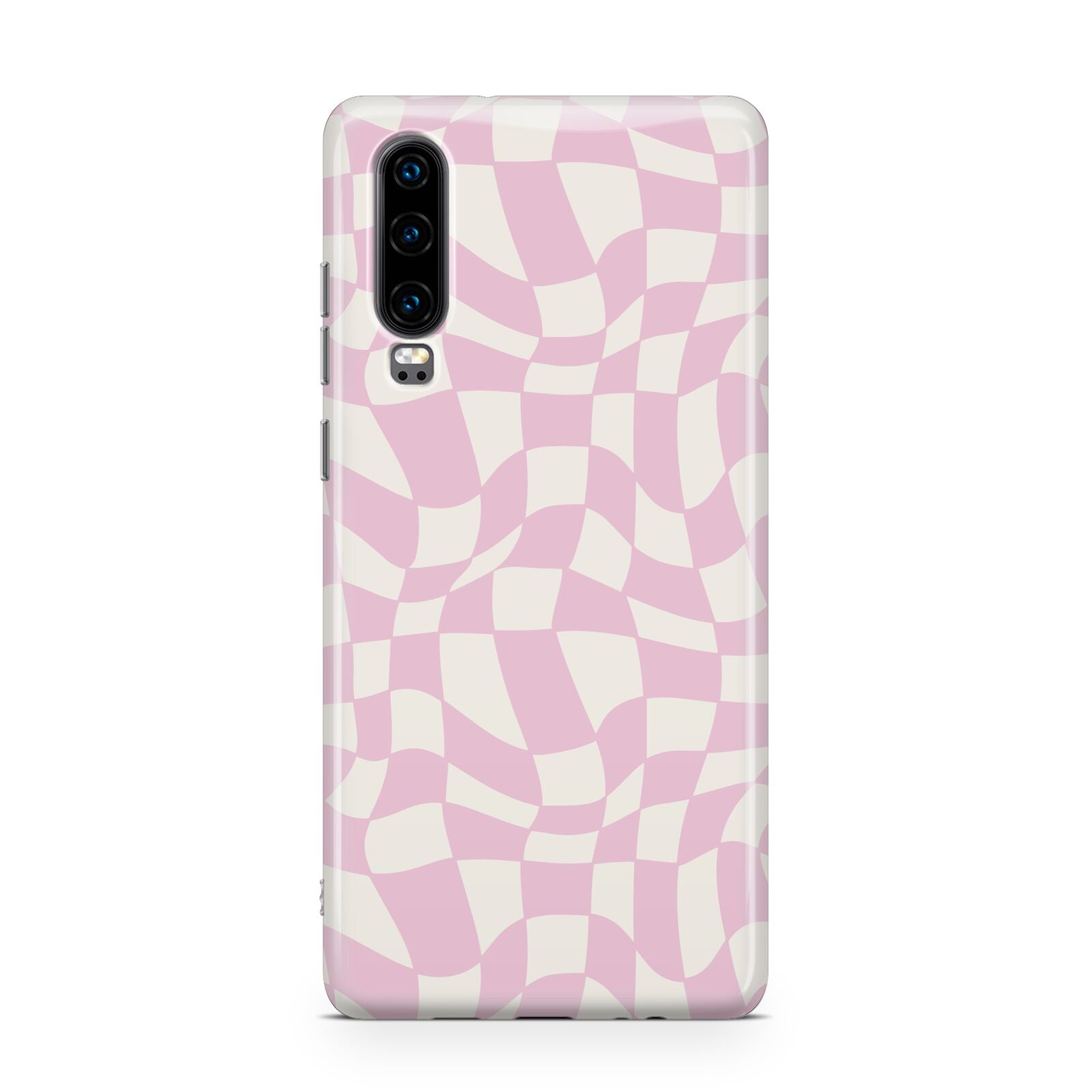 Retro Pink Check Huawei P30 Phone Case