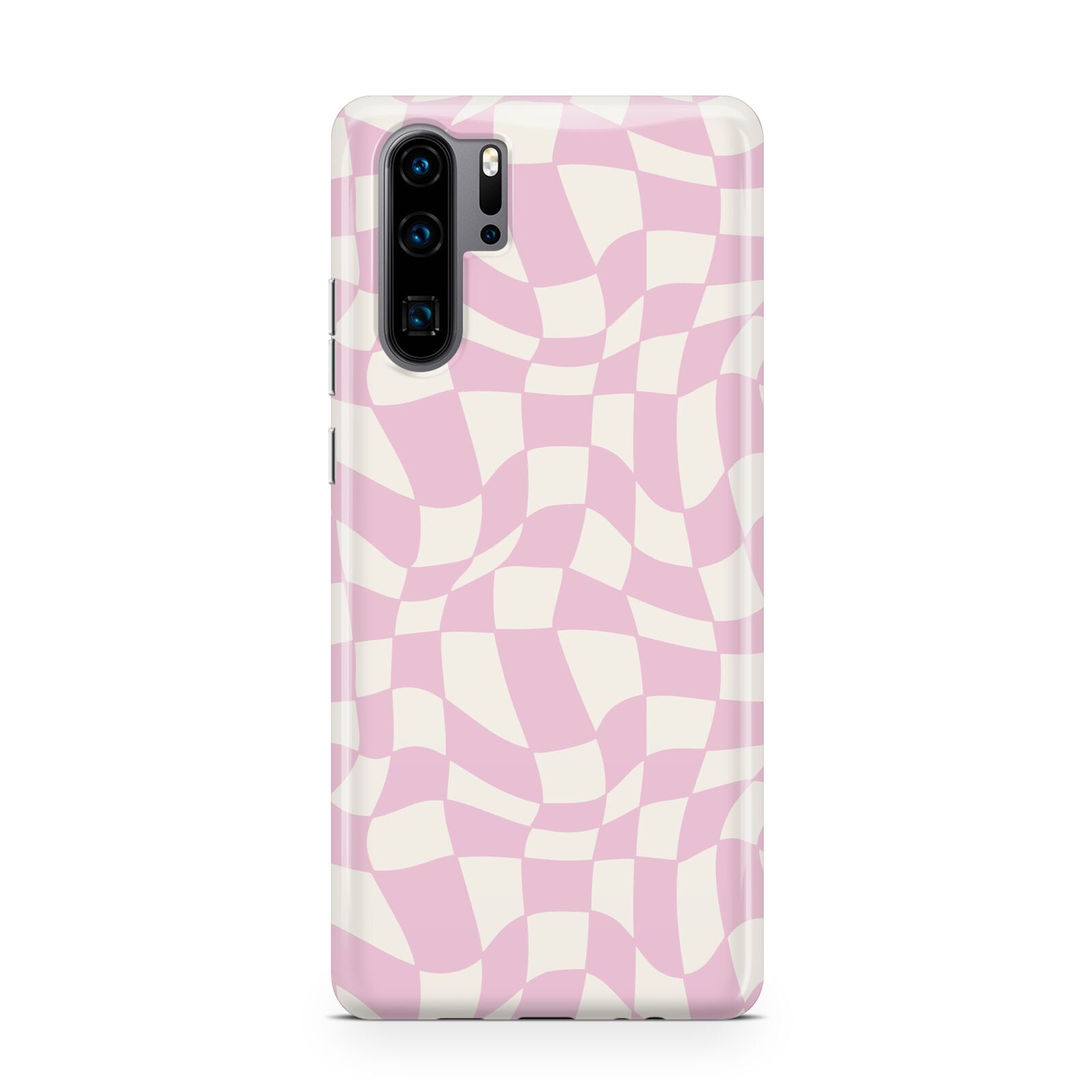 Retro Pink Check Huawei P30 Pro Phone Case