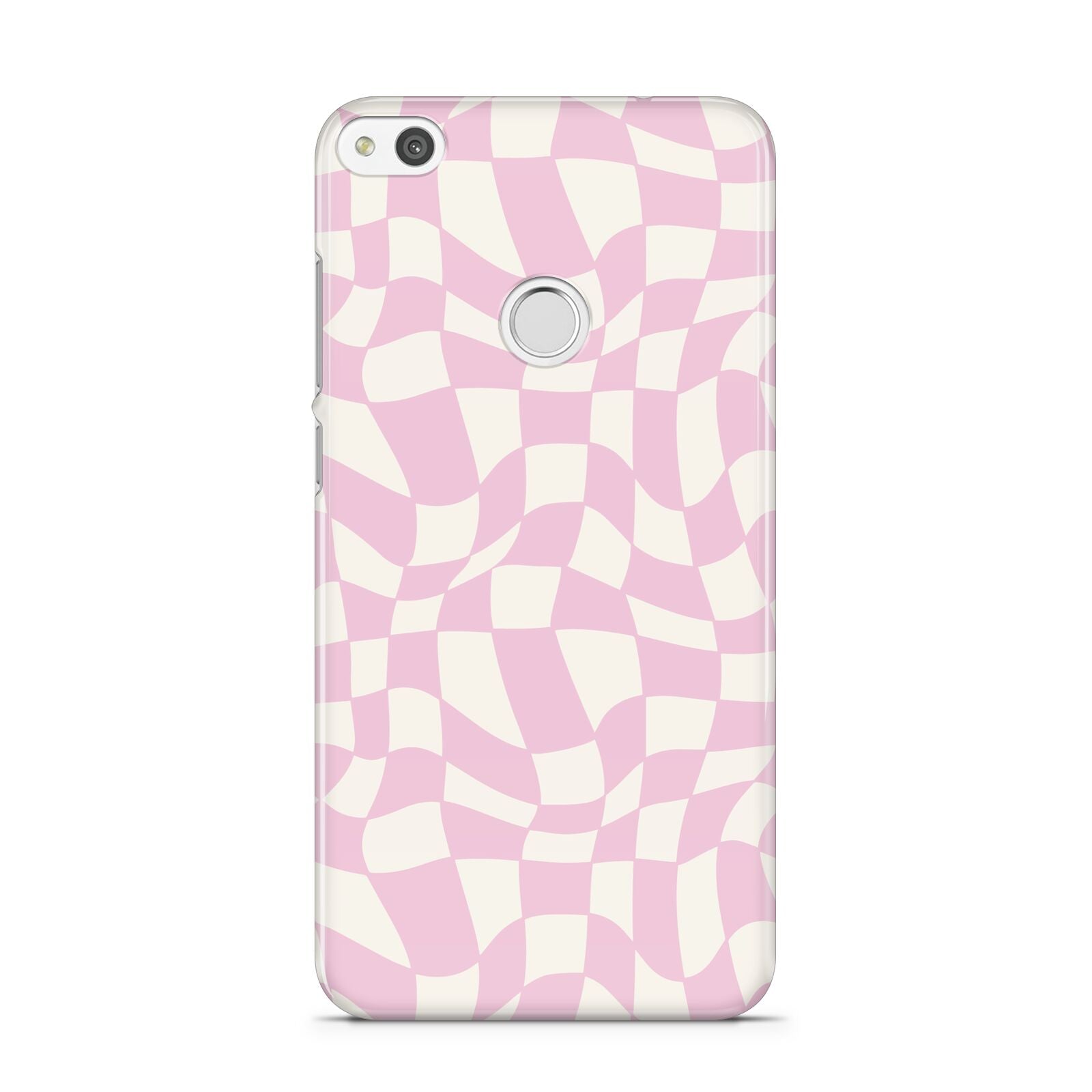 Retro Pink Check Huawei P8 Lite Case