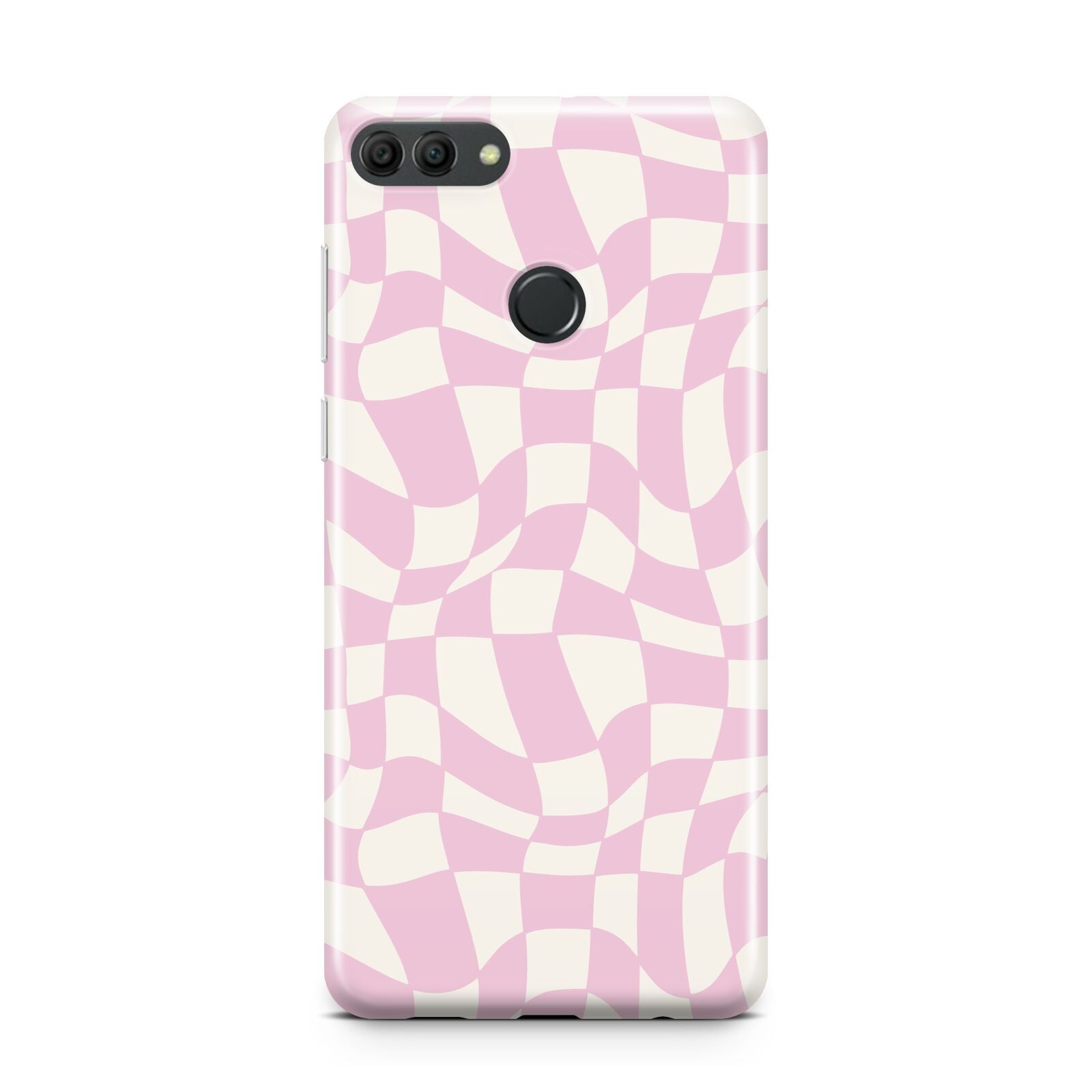 Retro Pink Check Huawei Y9 2018