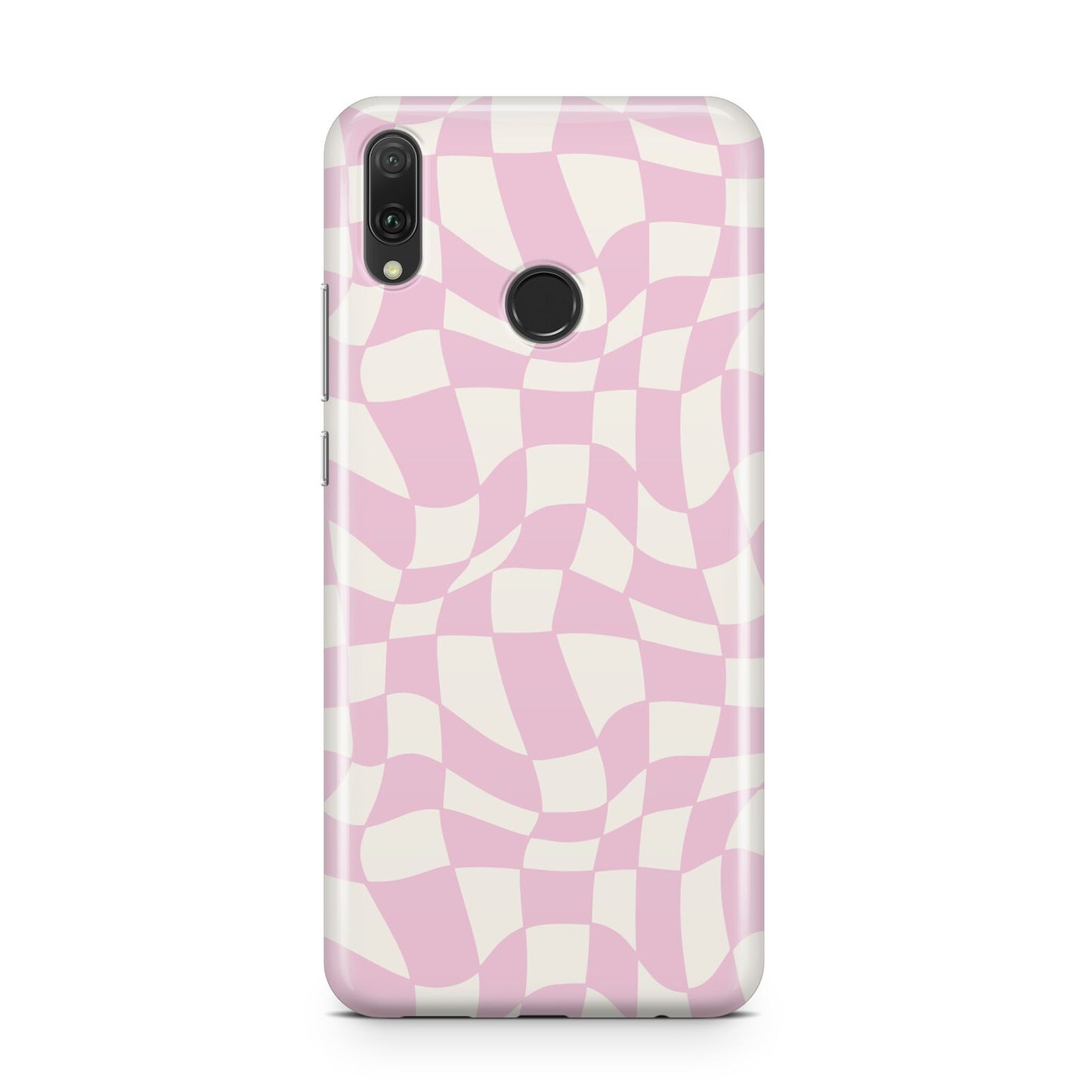 Retro Pink Check Huawei Y9 2019