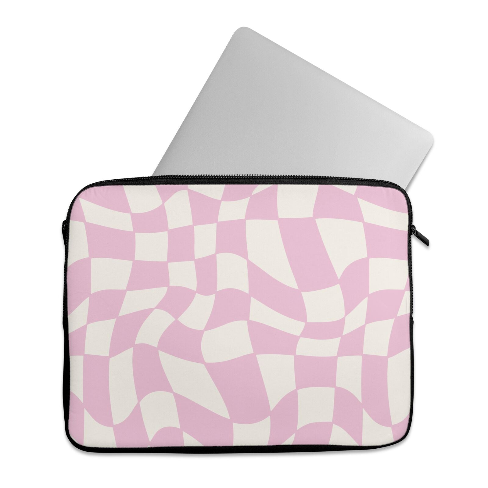 Pink Checkered Coin Purse