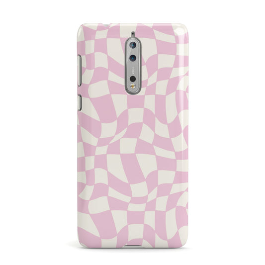 Retro Pink Check Nokia Case