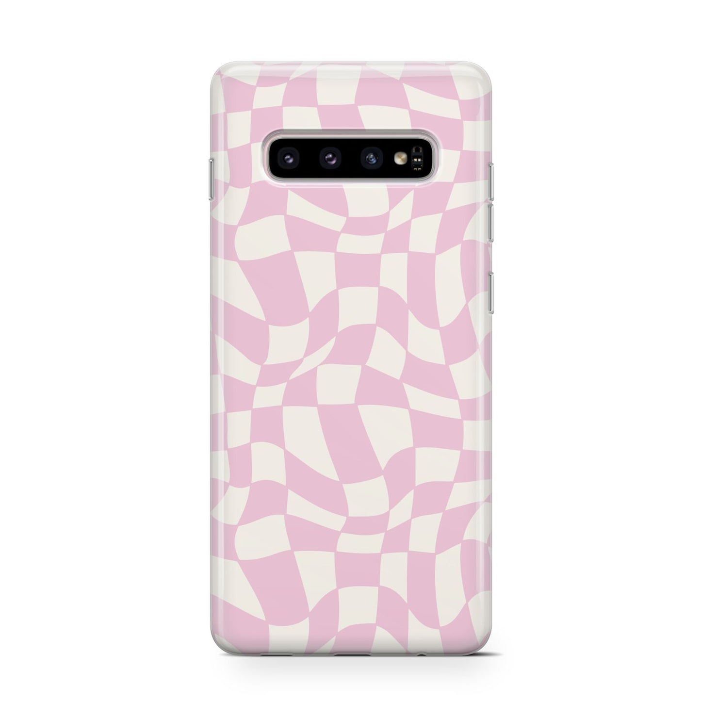 Retro Pink Check Protective Samsung Galaxy Case